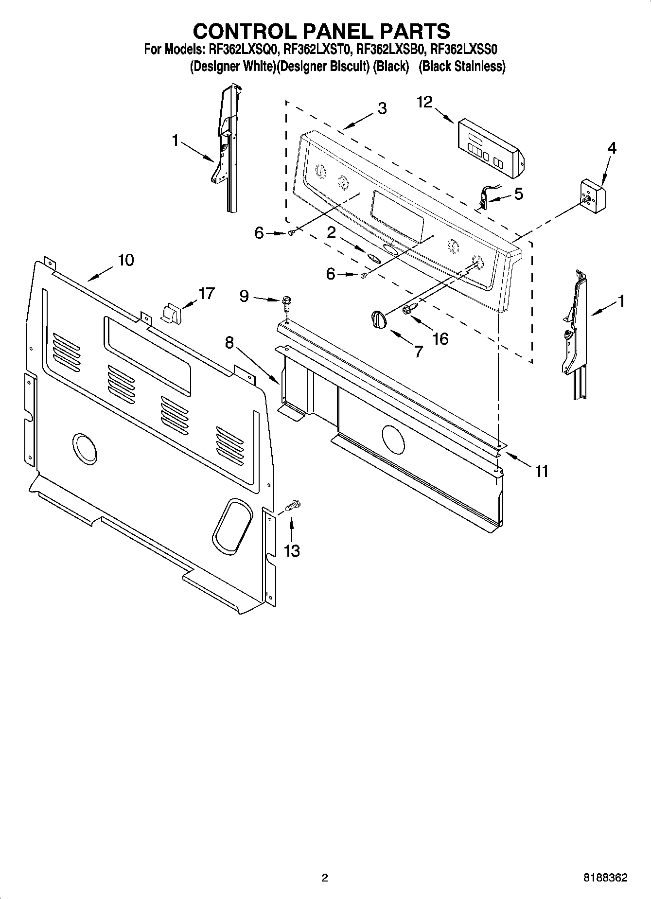 02 - CONTROL PANEL PARTS