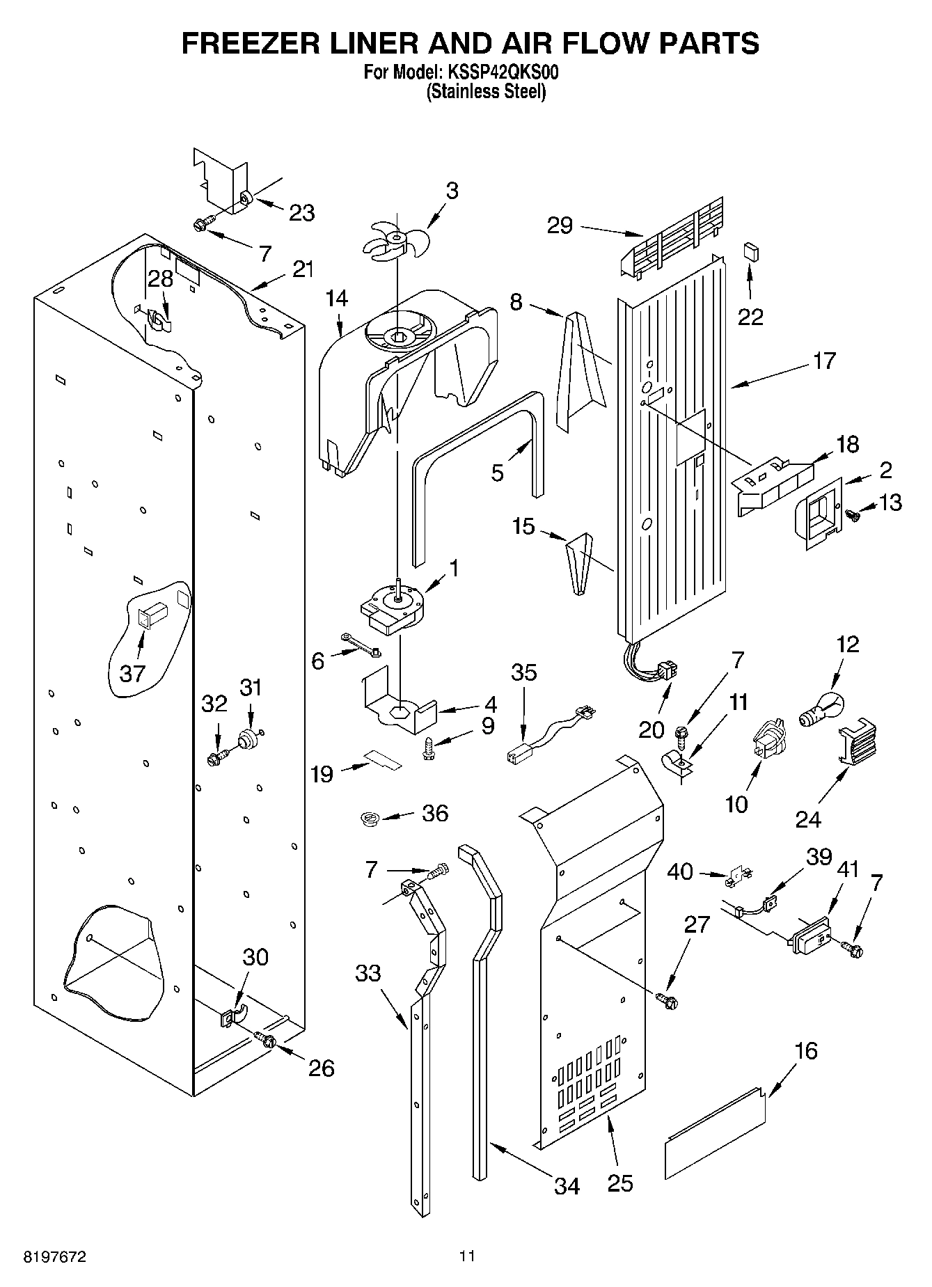 08 - FREEZER LINER AND AIR FLOW