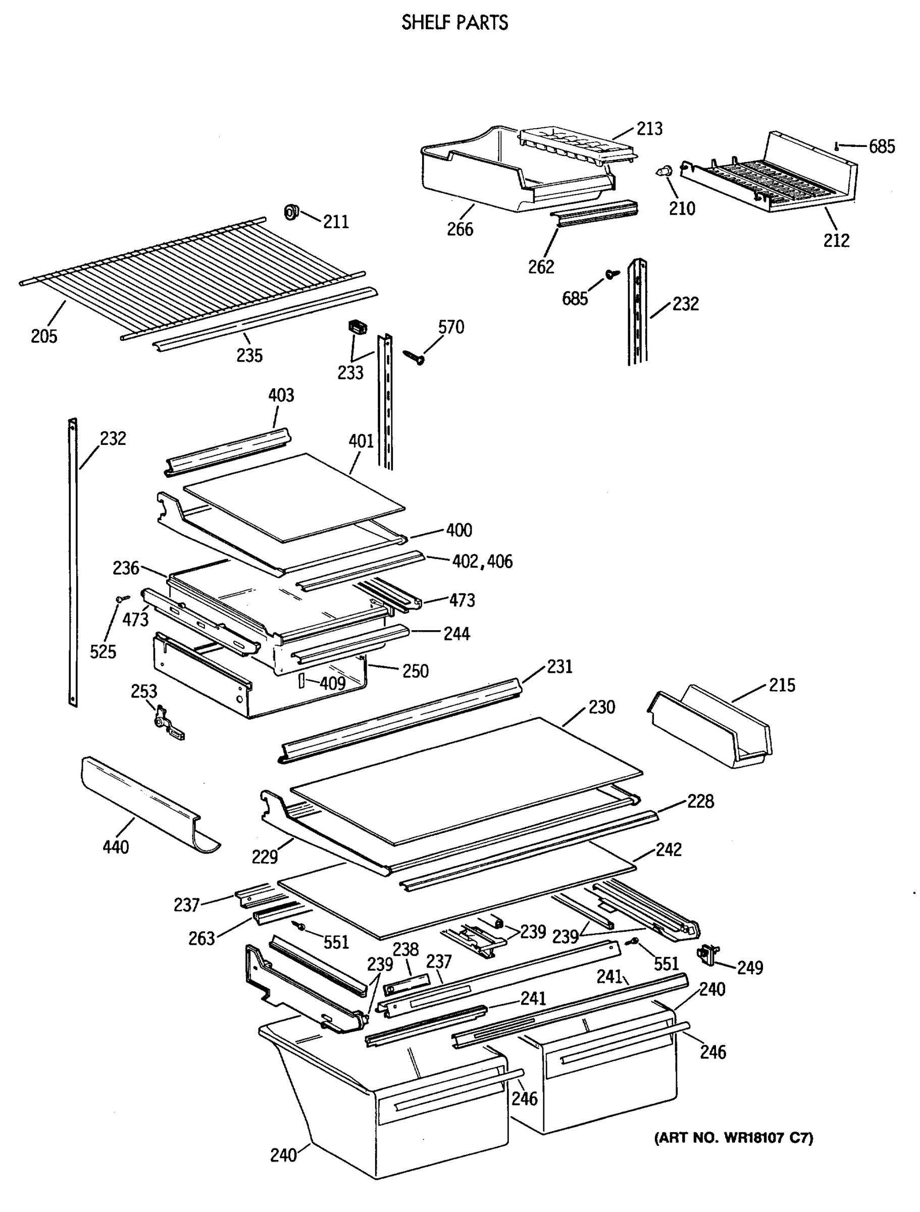 SHELF PARTS