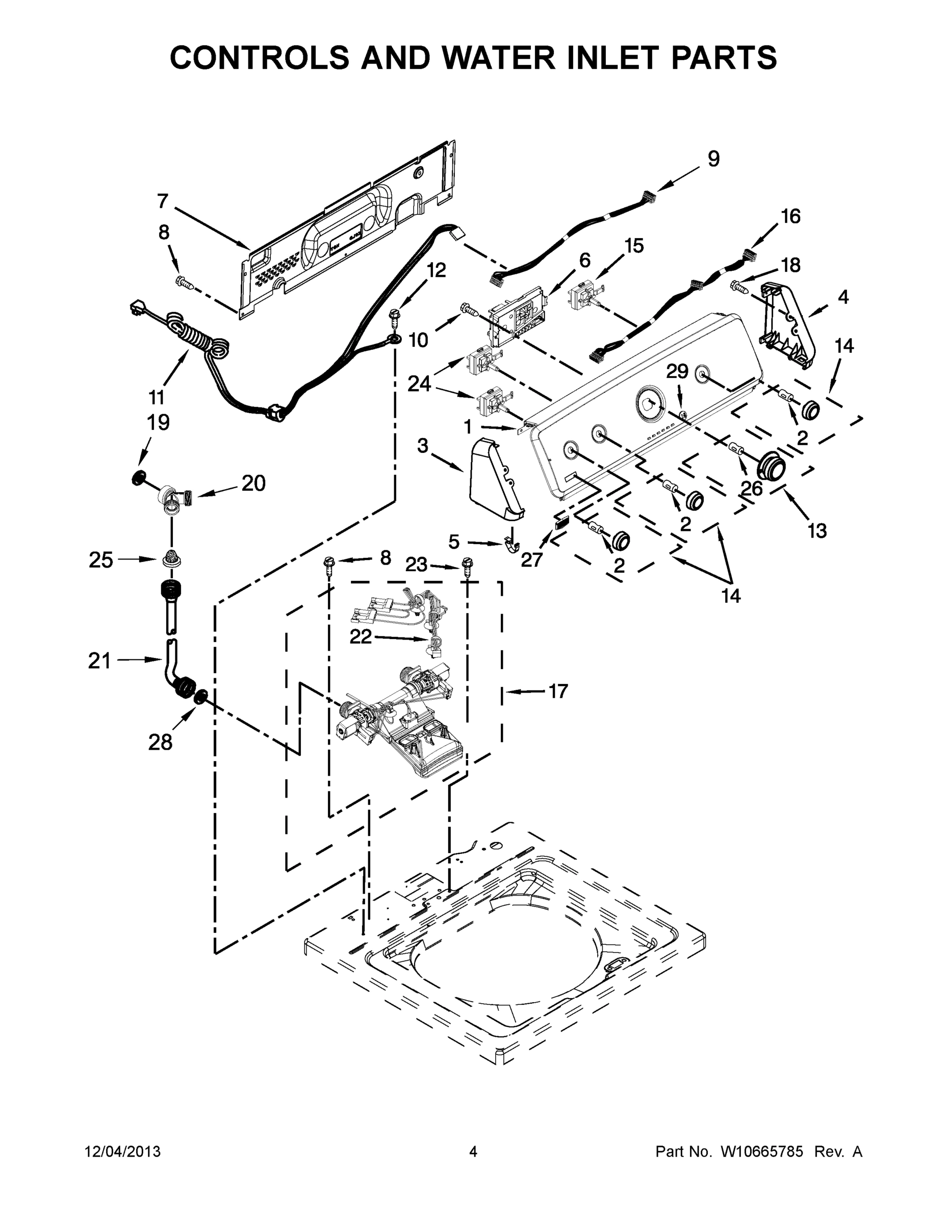03 - CONTROLS AND WATER INLET PARTS