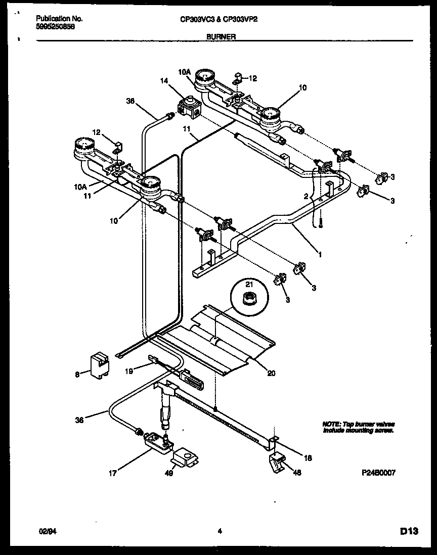 03 - BURNER, MANIFOLD AND GAS CONTROL