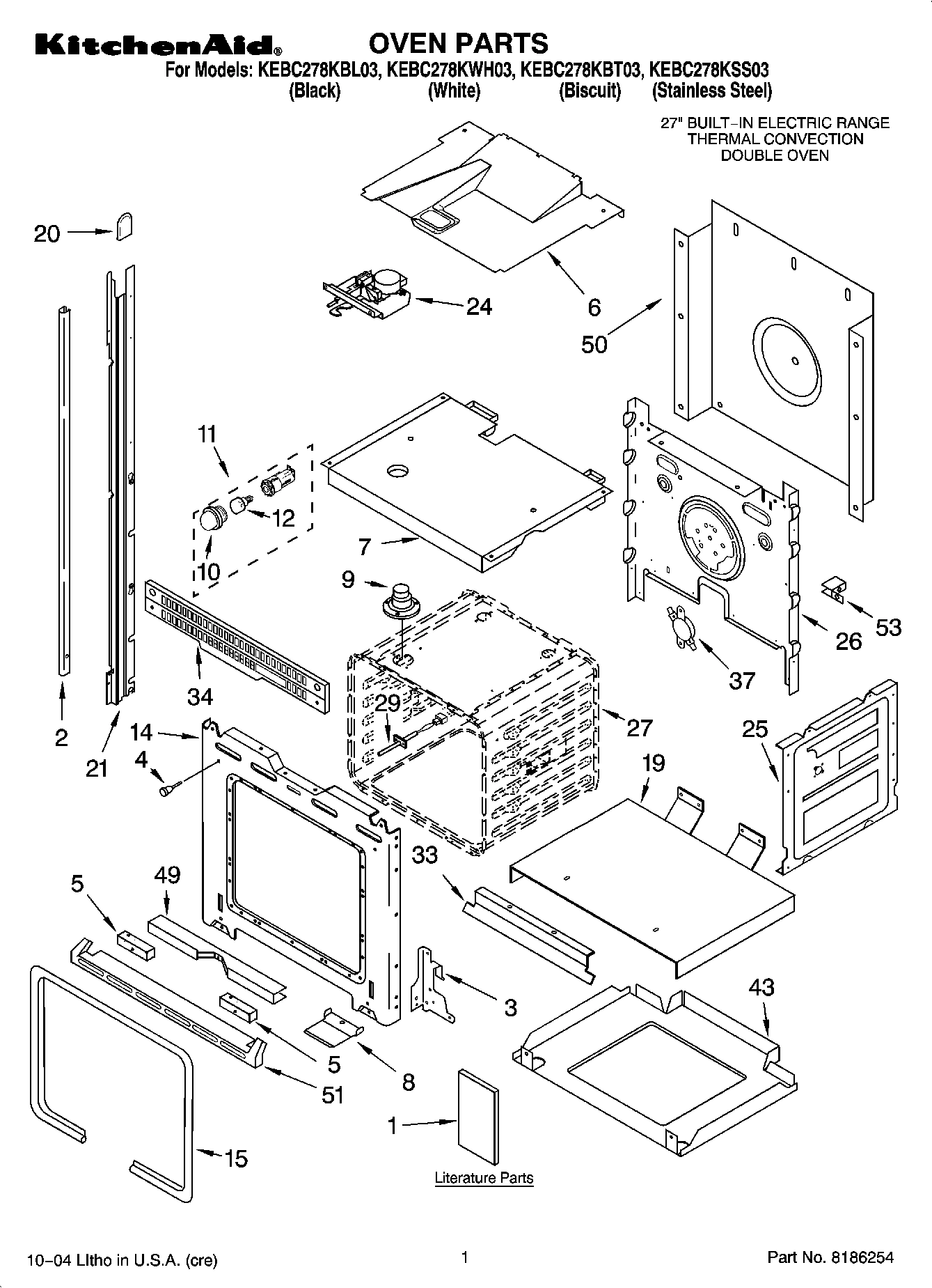 01 - OVEN PARTS