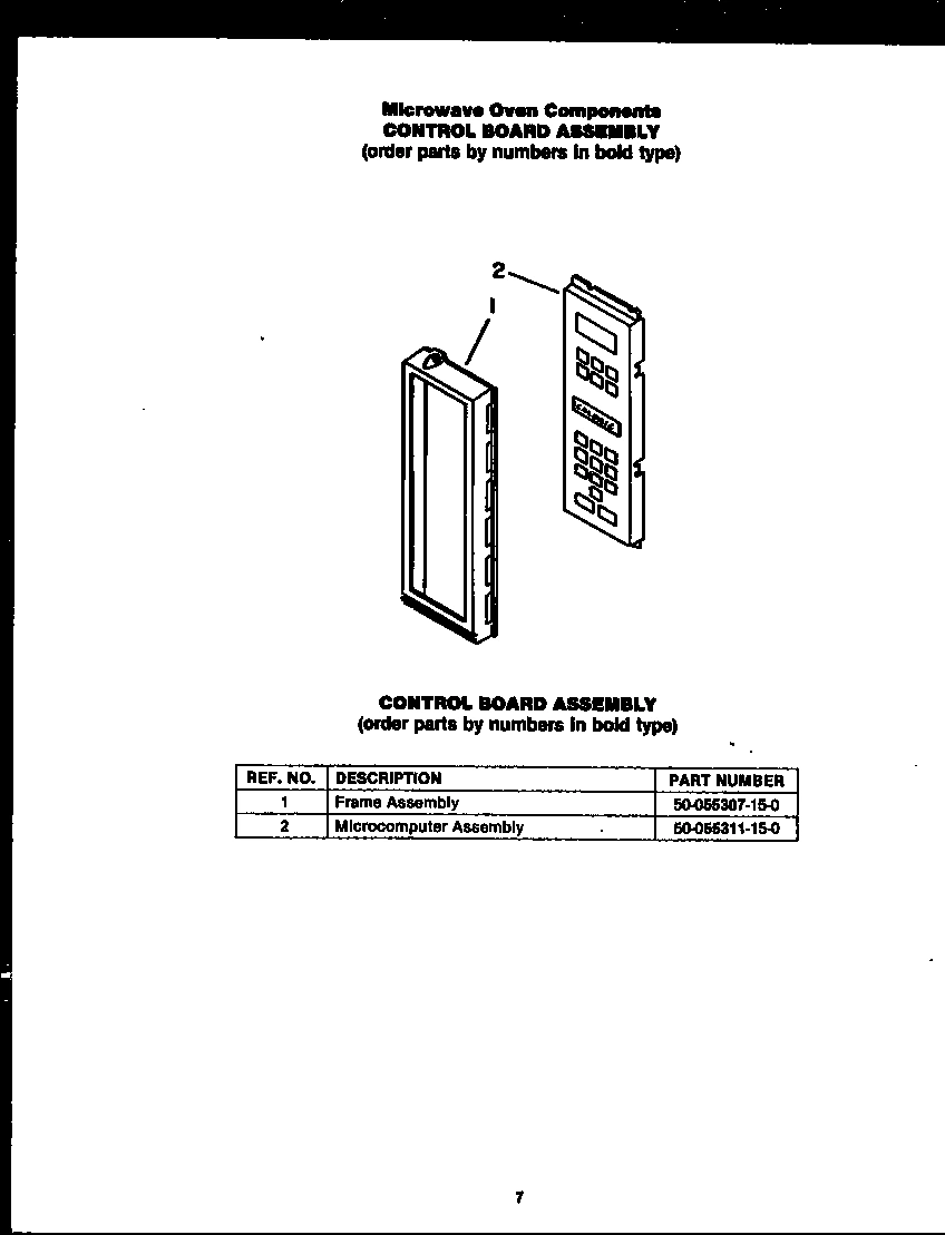 06 - MICROWAVE OVEN COMPNT CTRL BOARD ASSY