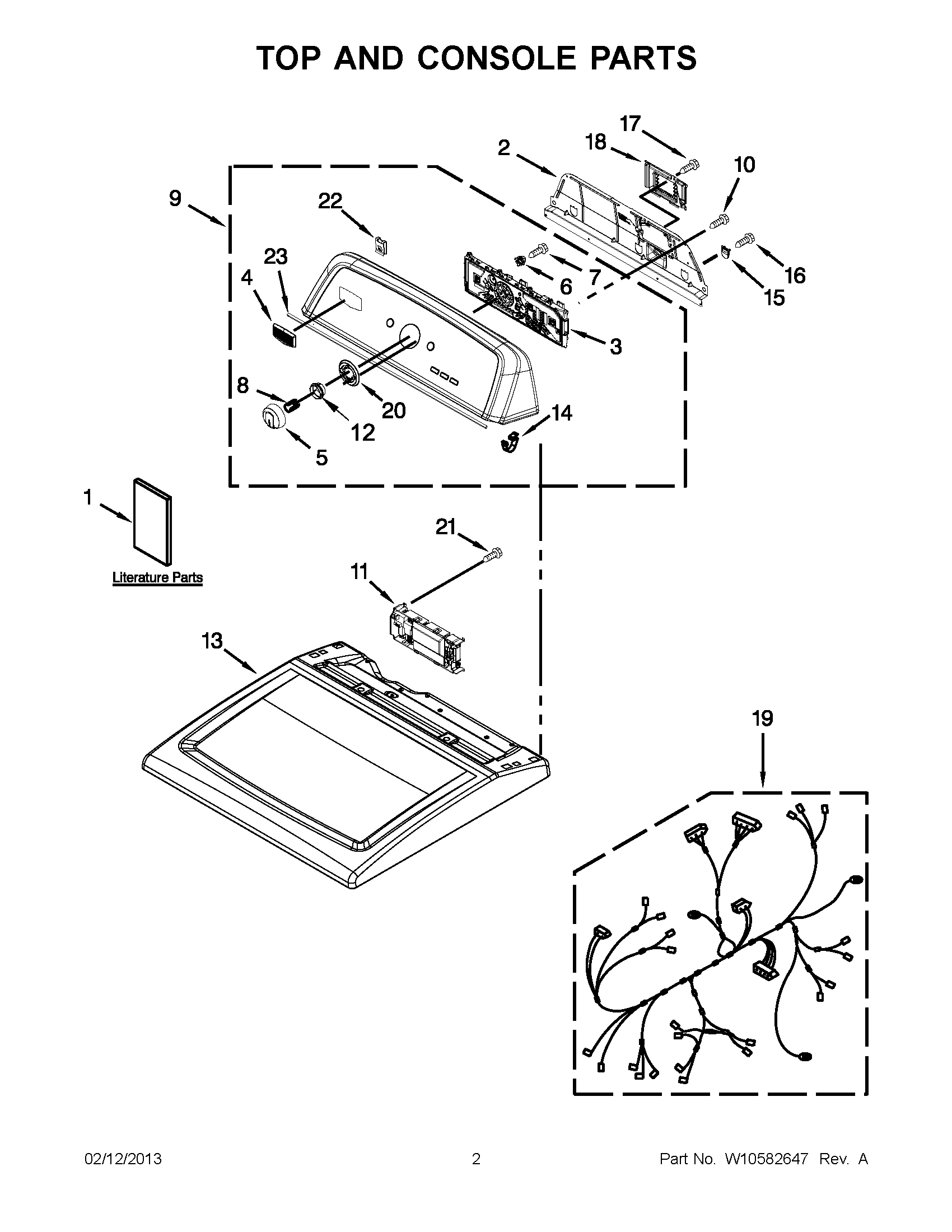 01 - TOP AND CONSOLE PARTS