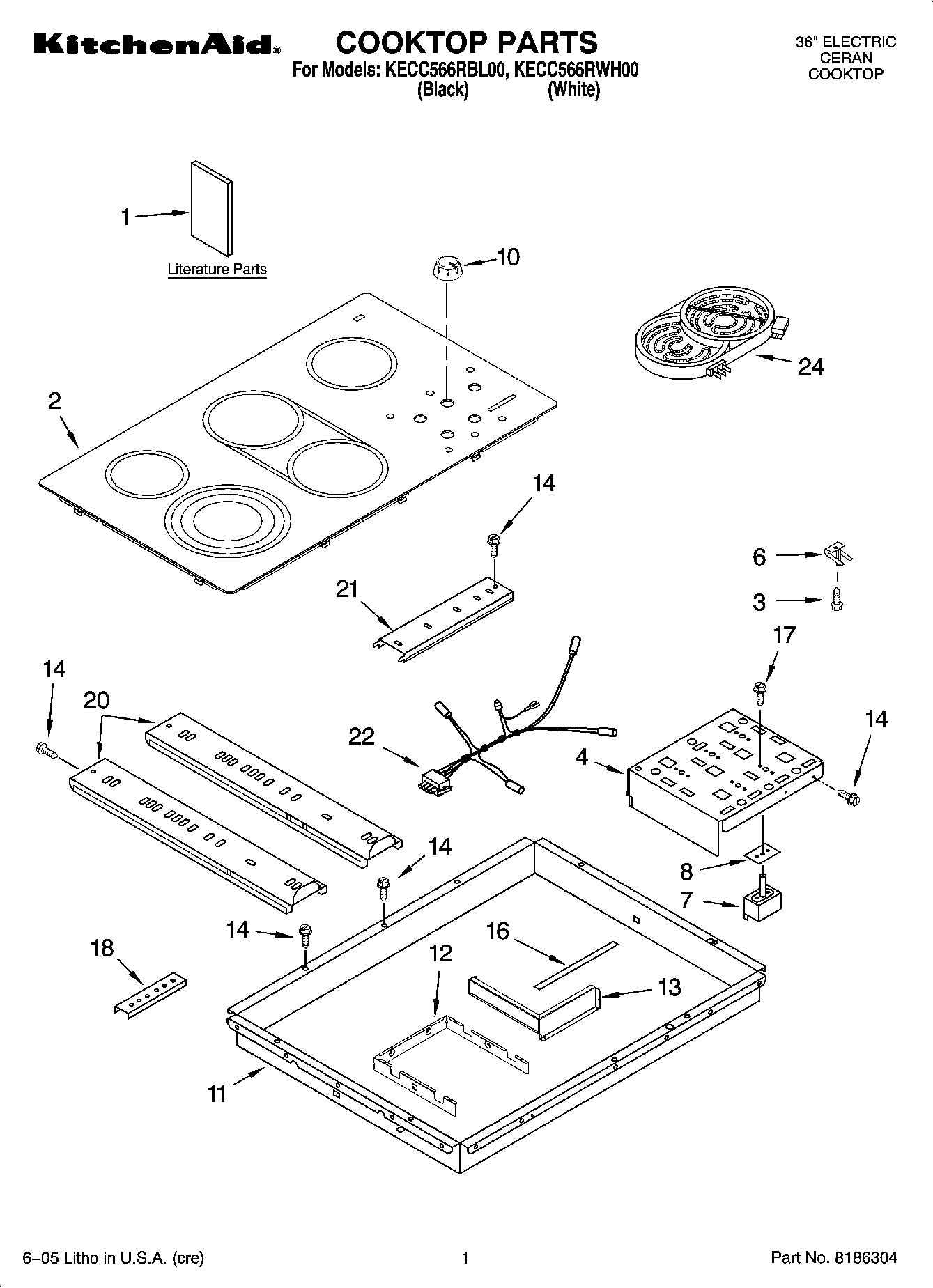 01 - COOKTOP PARTS, MISCELLANEOUS PARTS