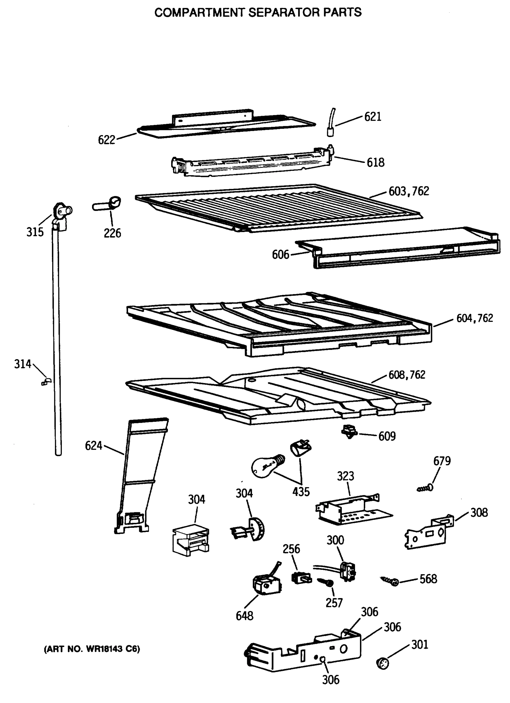 COMPARMENT SEPARATOR PARTS