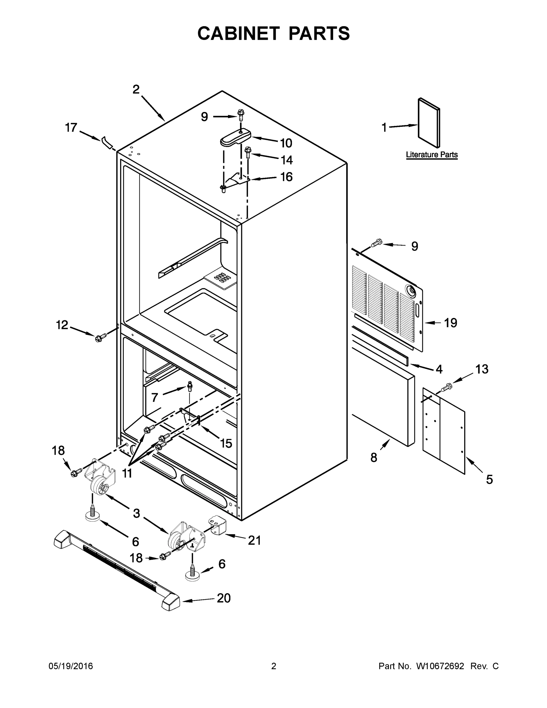 02 - CABINET PARTS