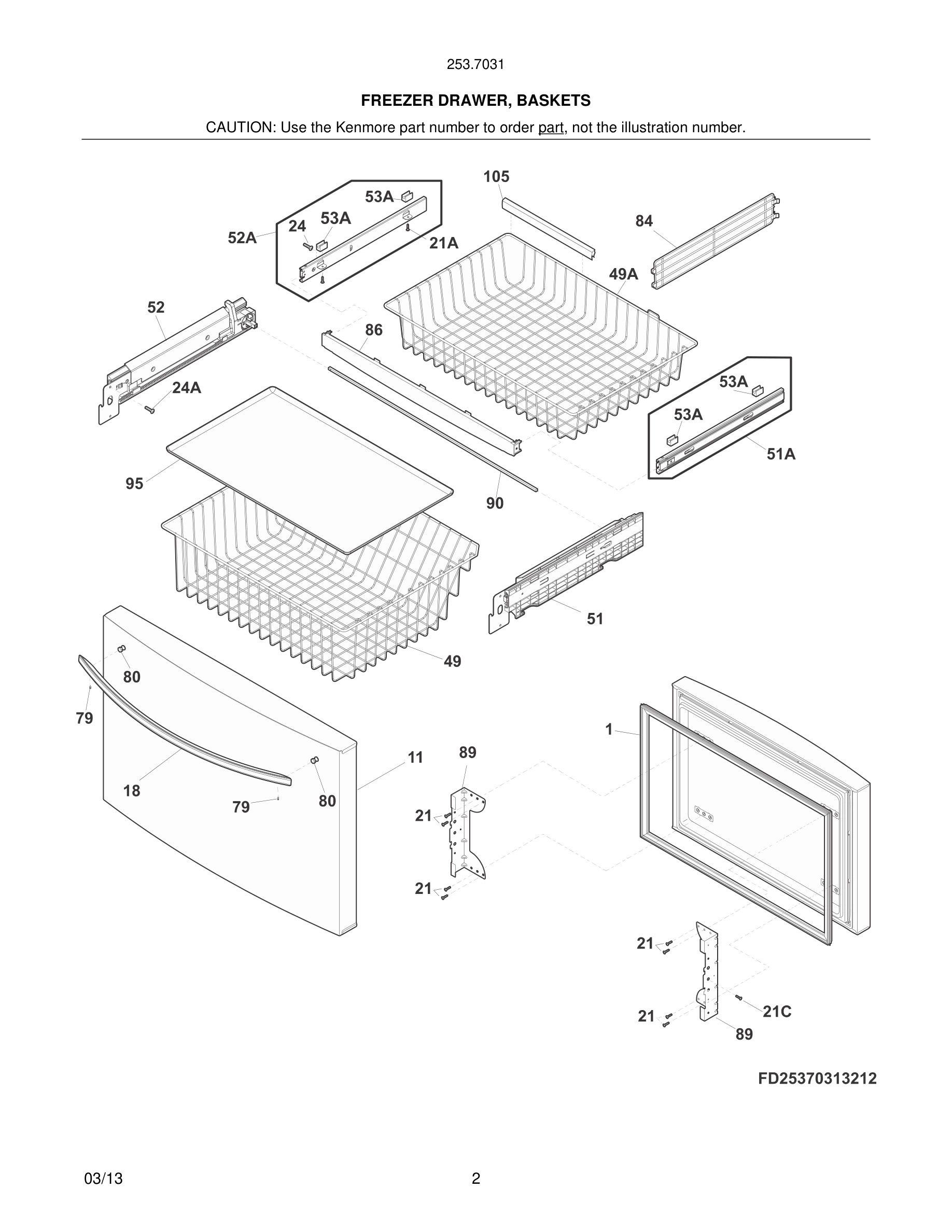 03 - FREEZER DRAWER, BASKETS