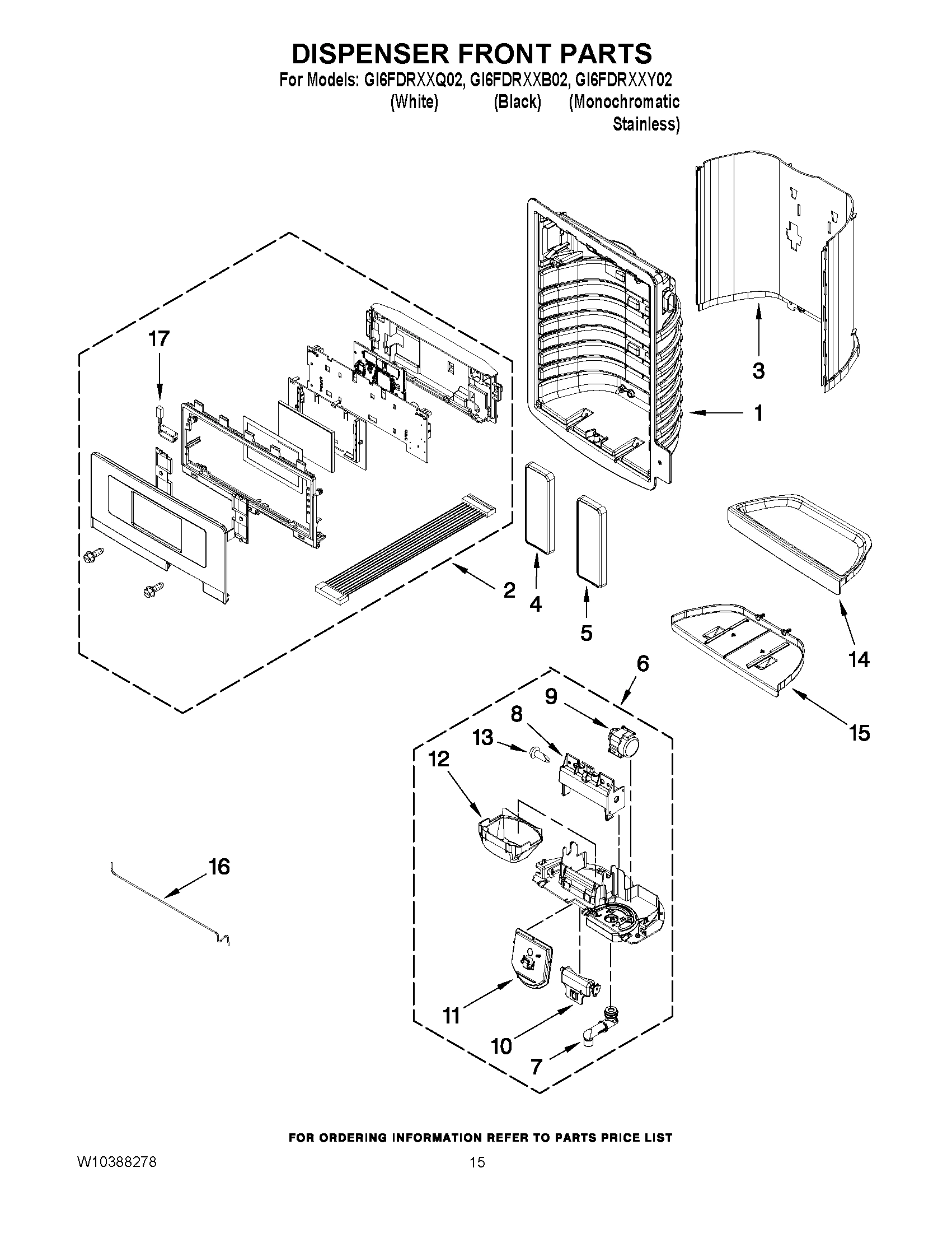 08 - DISPENSER FRONT PARTS