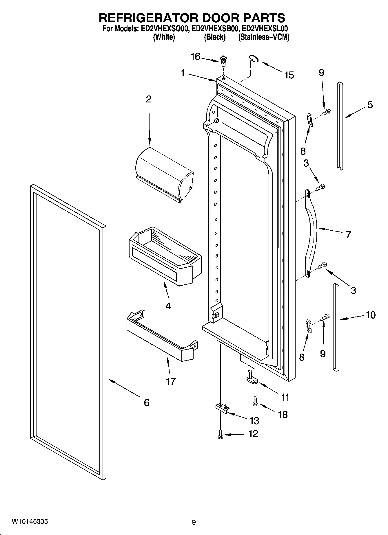 06 - REFRIGERATOR DOOR PARTS