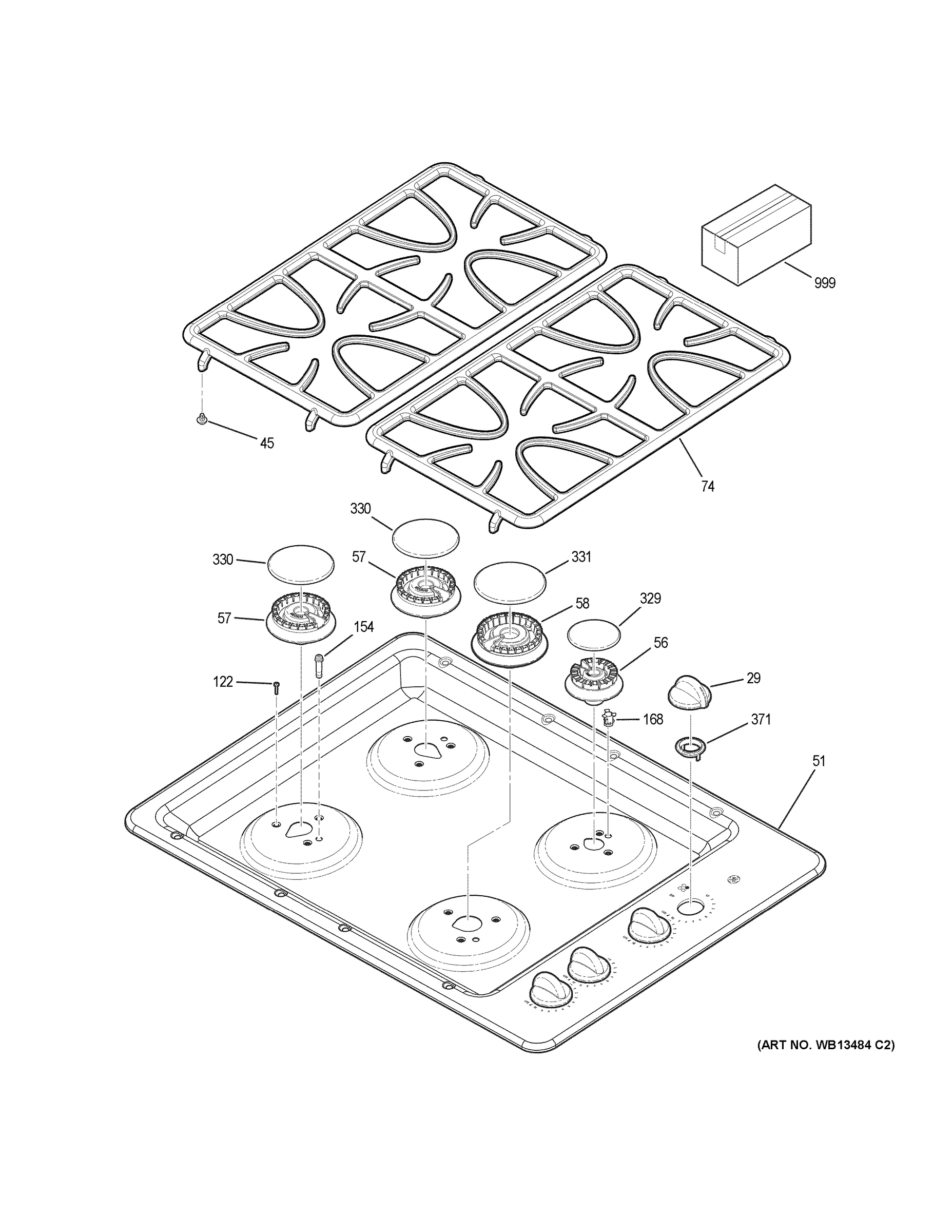 CONTROL PANEL & COOKTOP