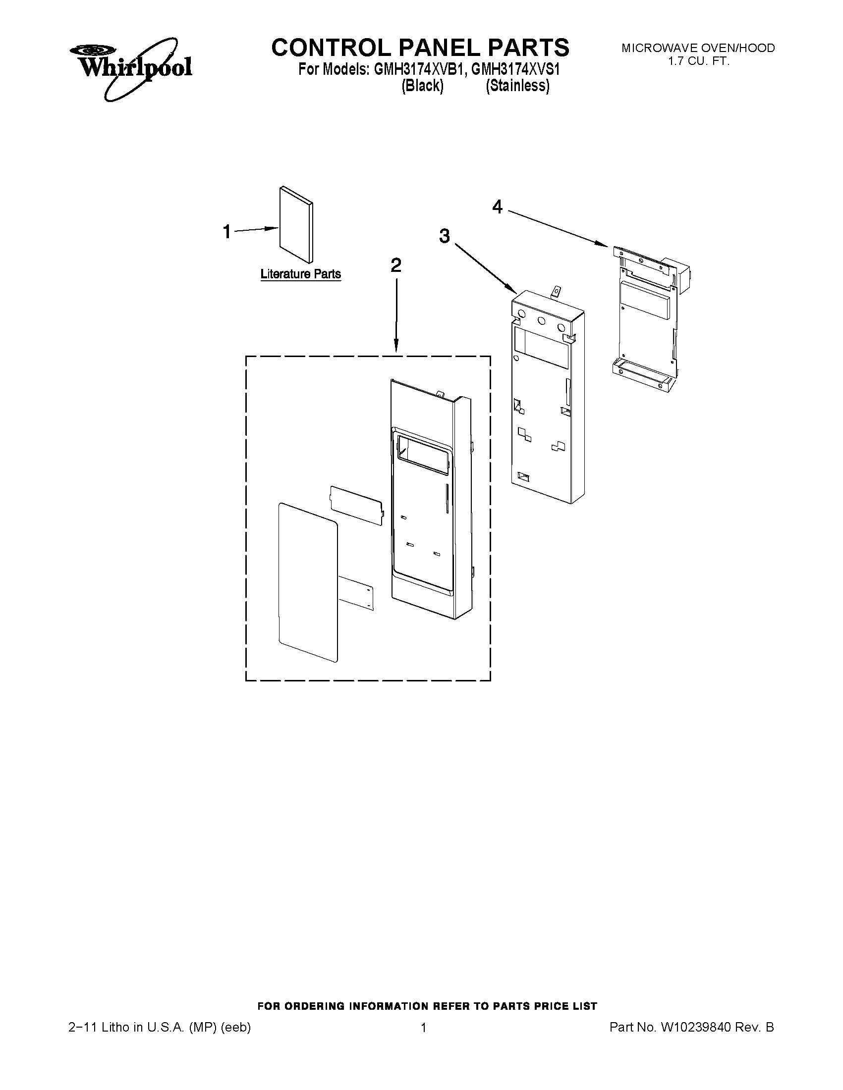 01 - CONTROL PANEL PARTS