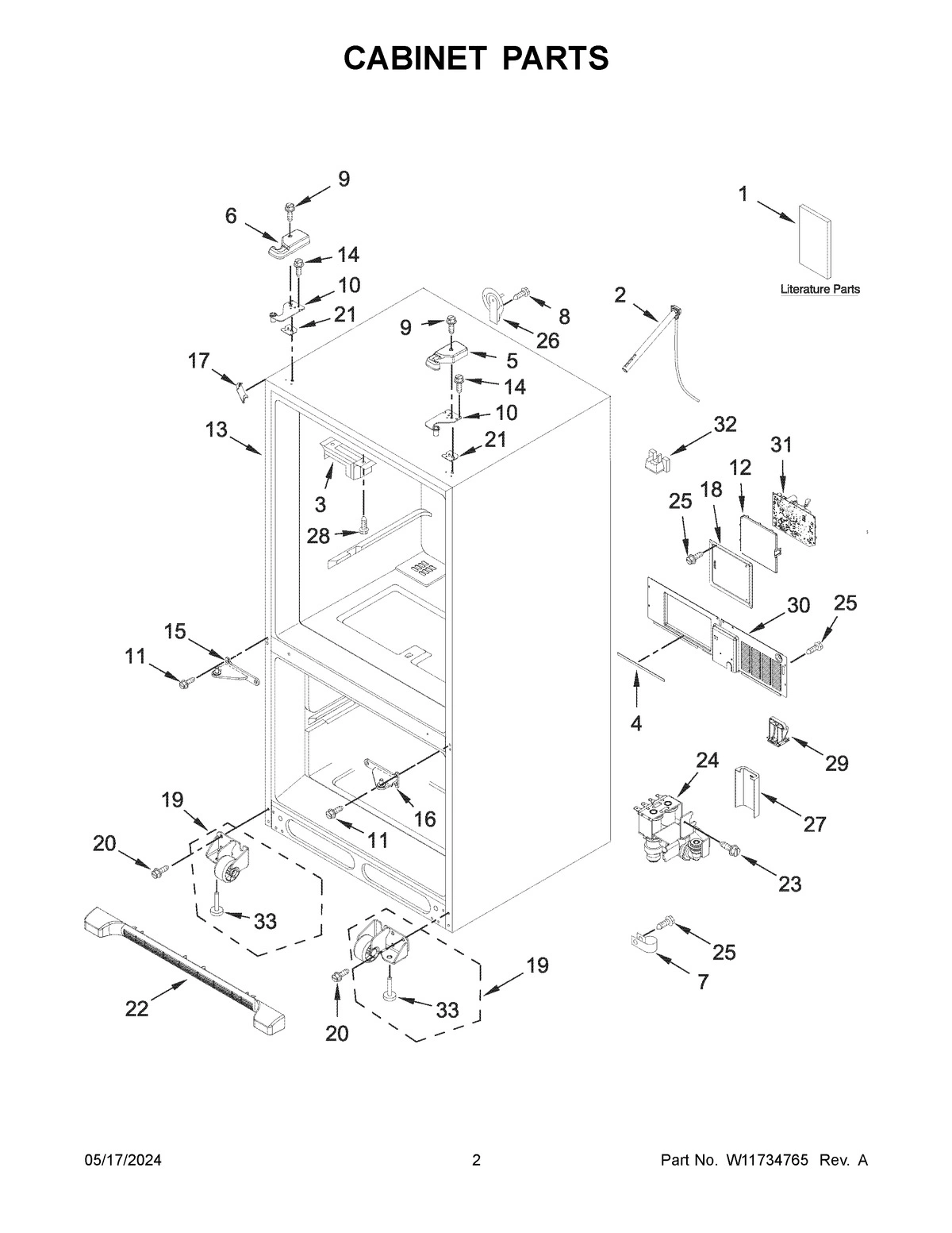 02 - CABINET PARTS