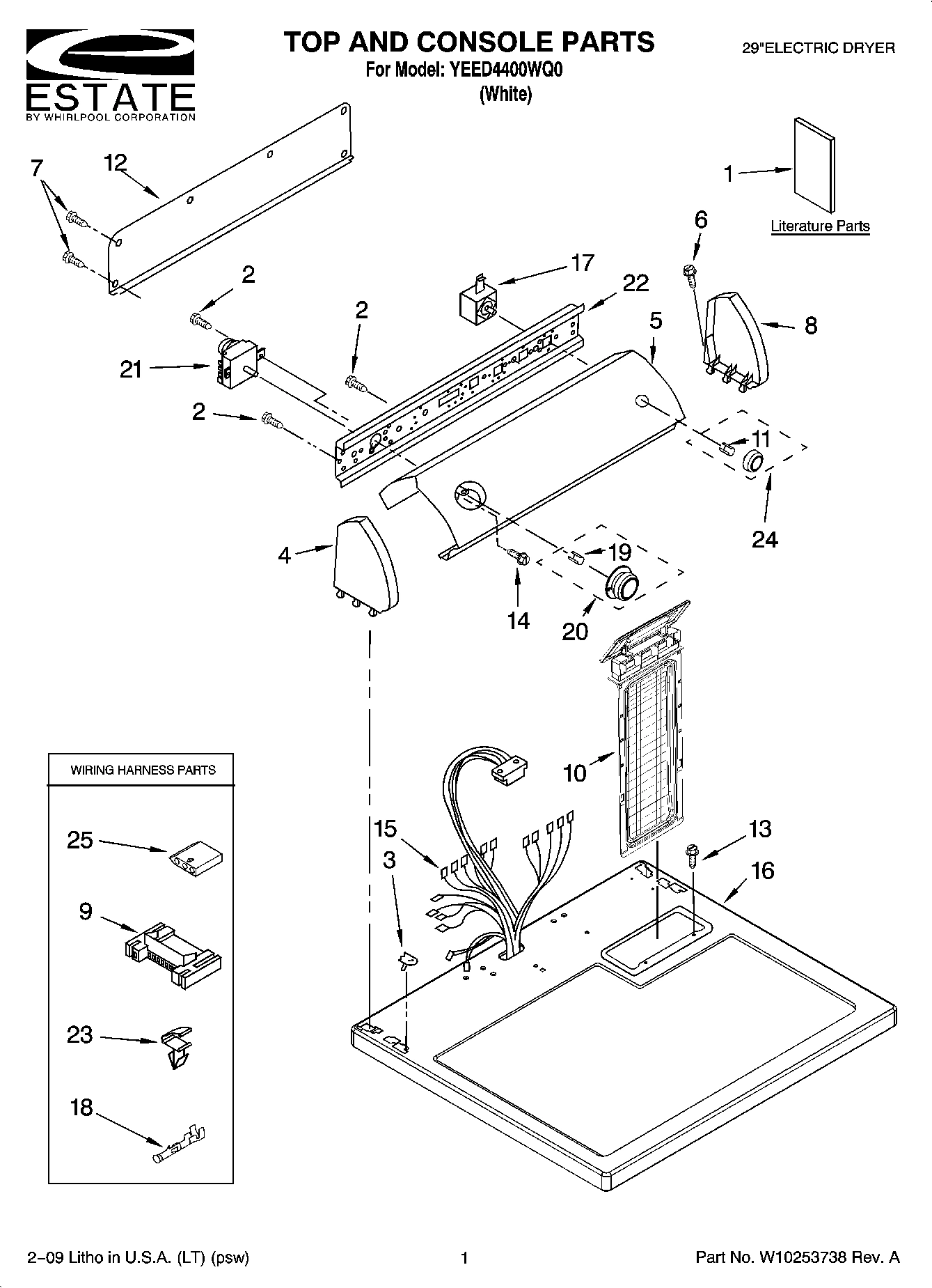 01 - TOP AND CONSOLE PARTS