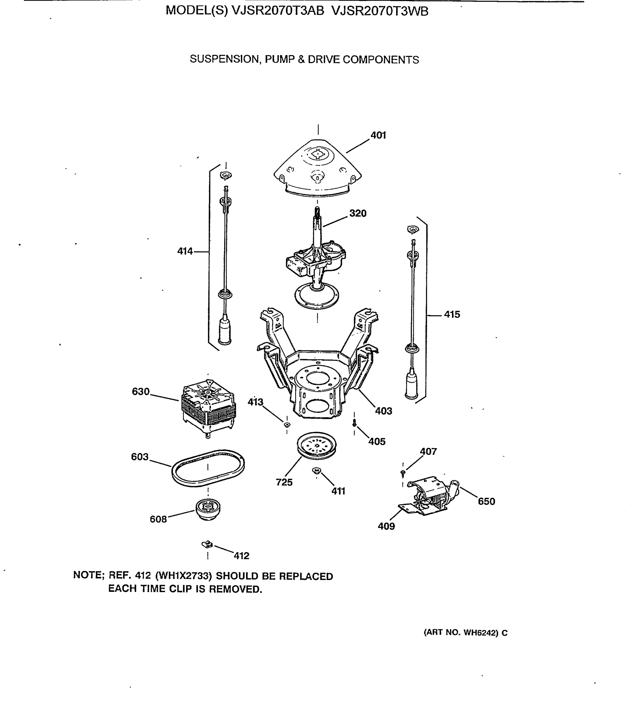 SUSPENSION, PUMP & DRIVE COMPONENTS