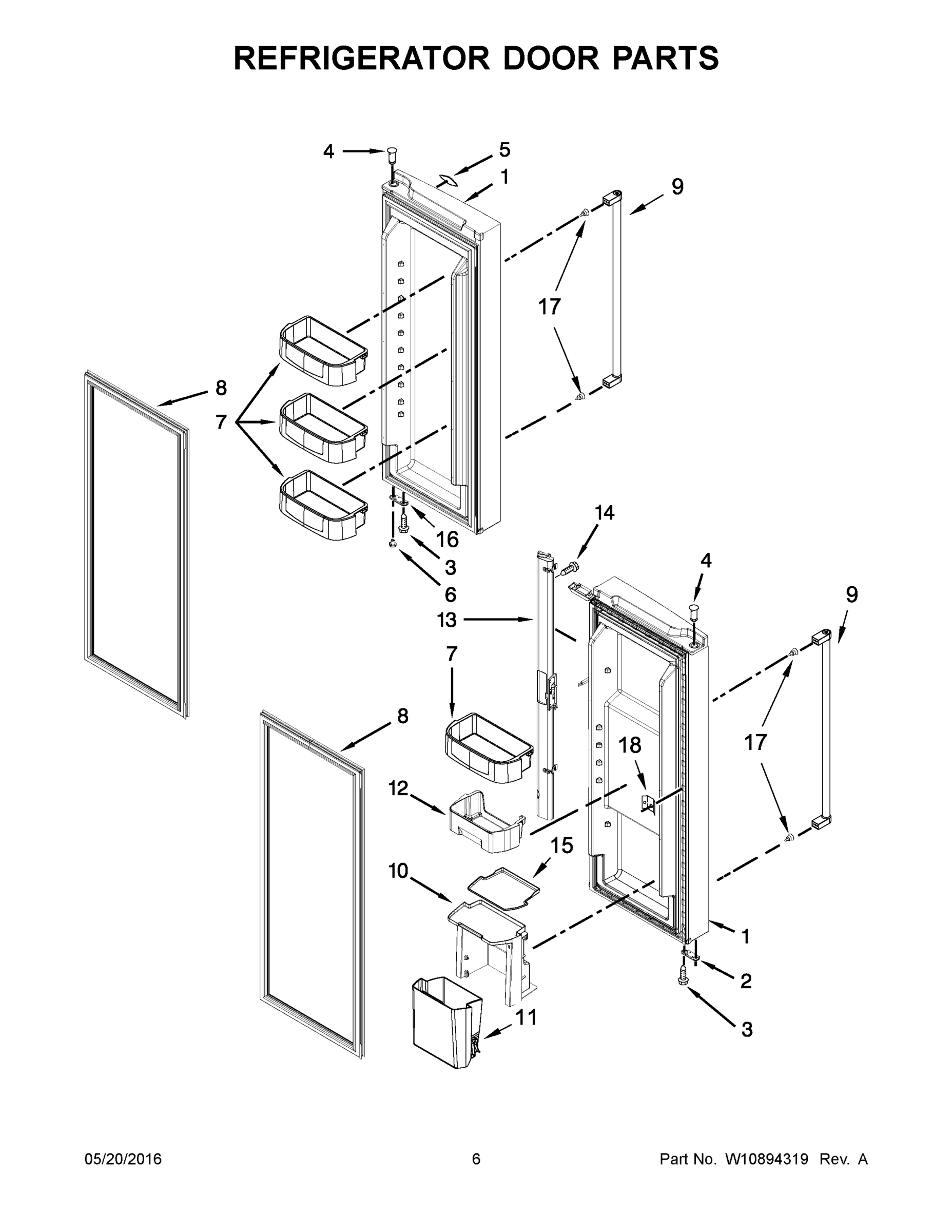 04 - REFRIGERATOR DOOR PARTS