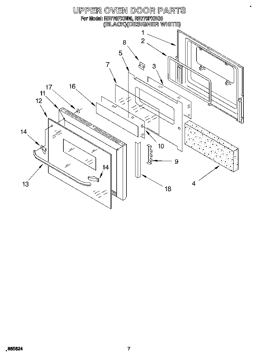 04 - UPPER OVEN DOOR
