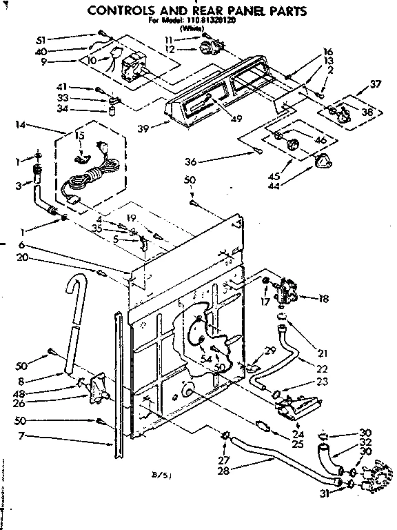 CONTROLS AND REAR PANEL PARTS