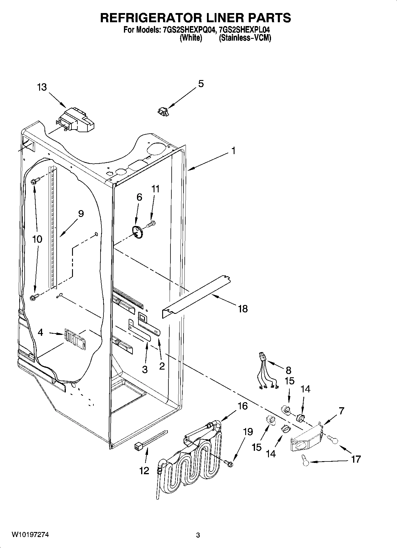 02 - REFRIGERATOR LINER PARTS