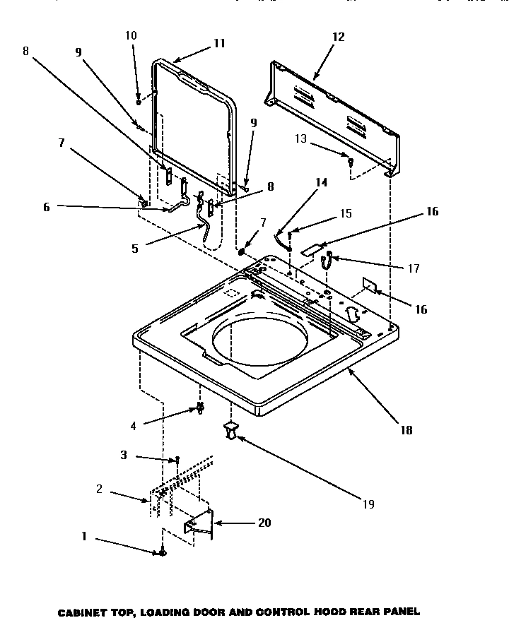 05 - CAB TOP/LOADING DR & CTRL HOOD REAR PAN