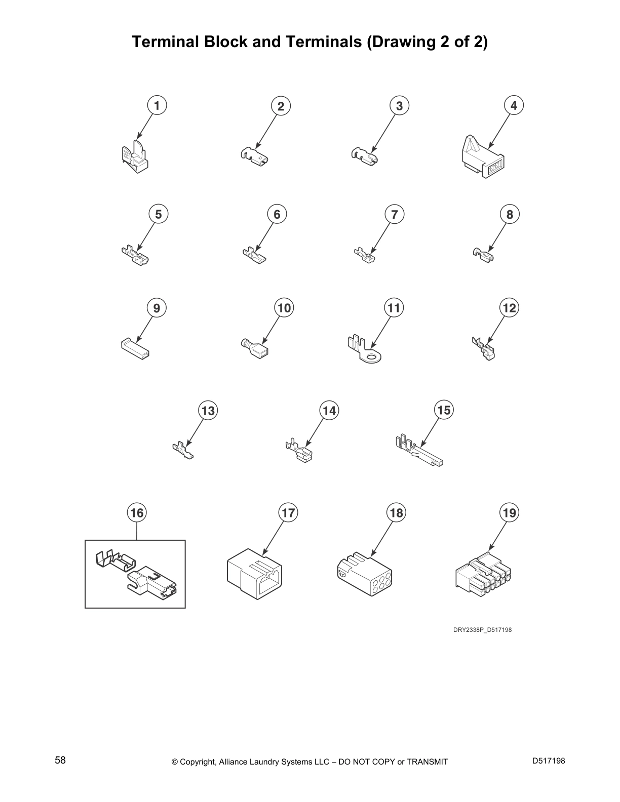 Terminal Block and Terminals (Drawing 2 of 2)