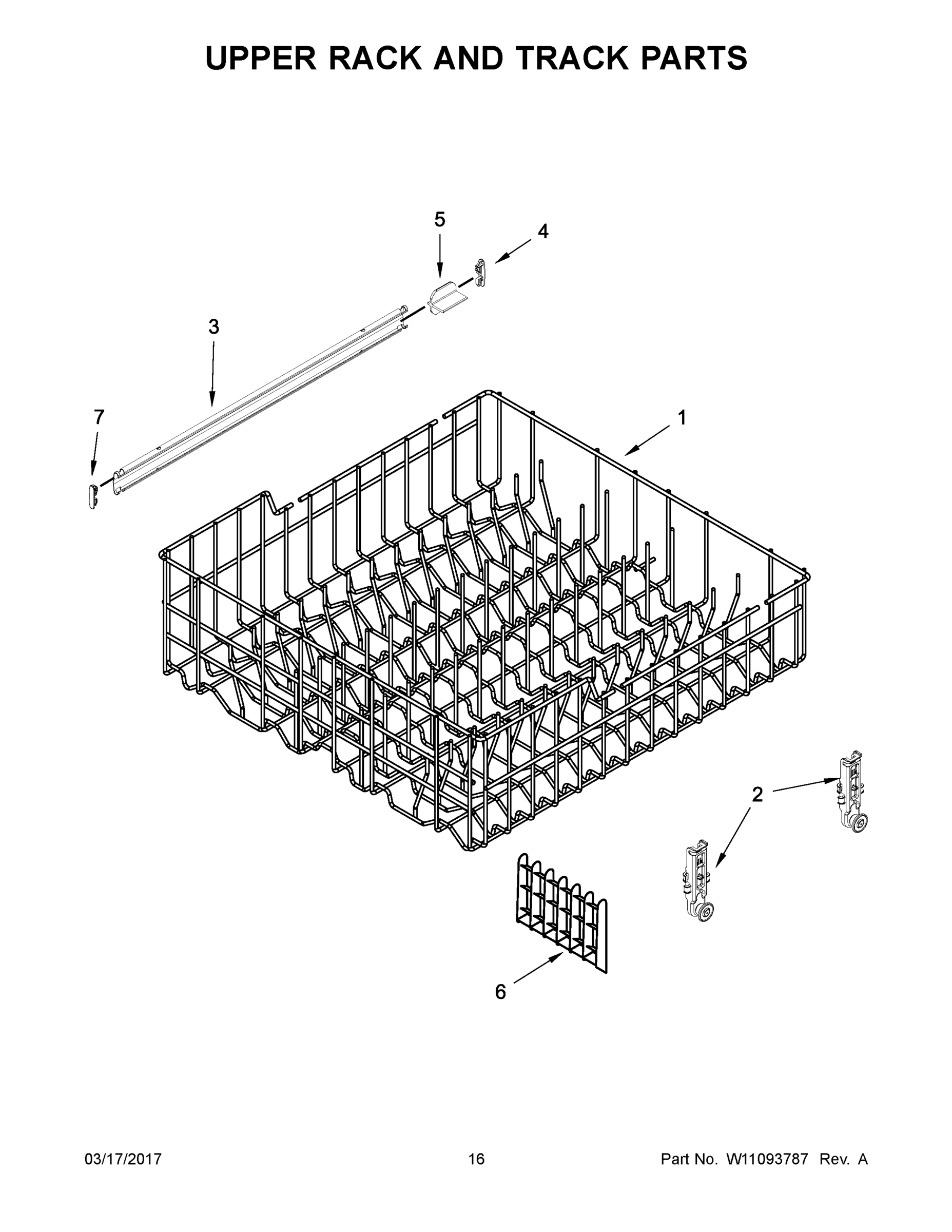 09 - UPPER RACK AND TRACK PARTS