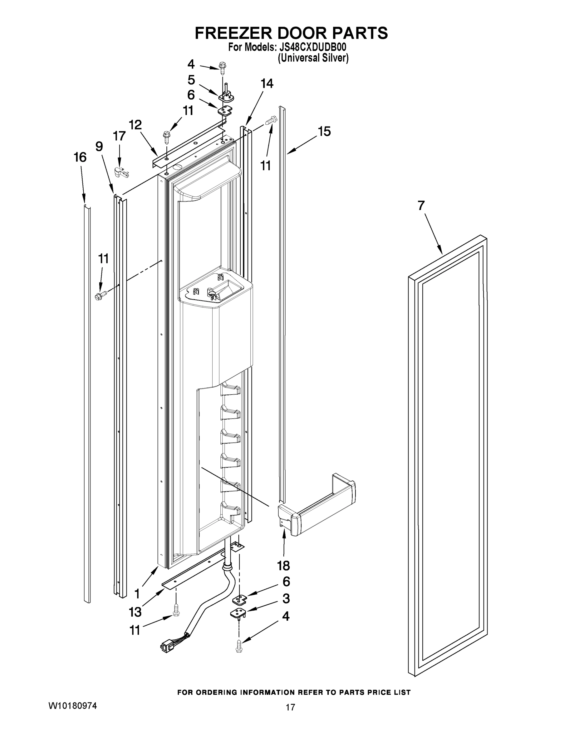 11 - FREEZER DOOR PARTS