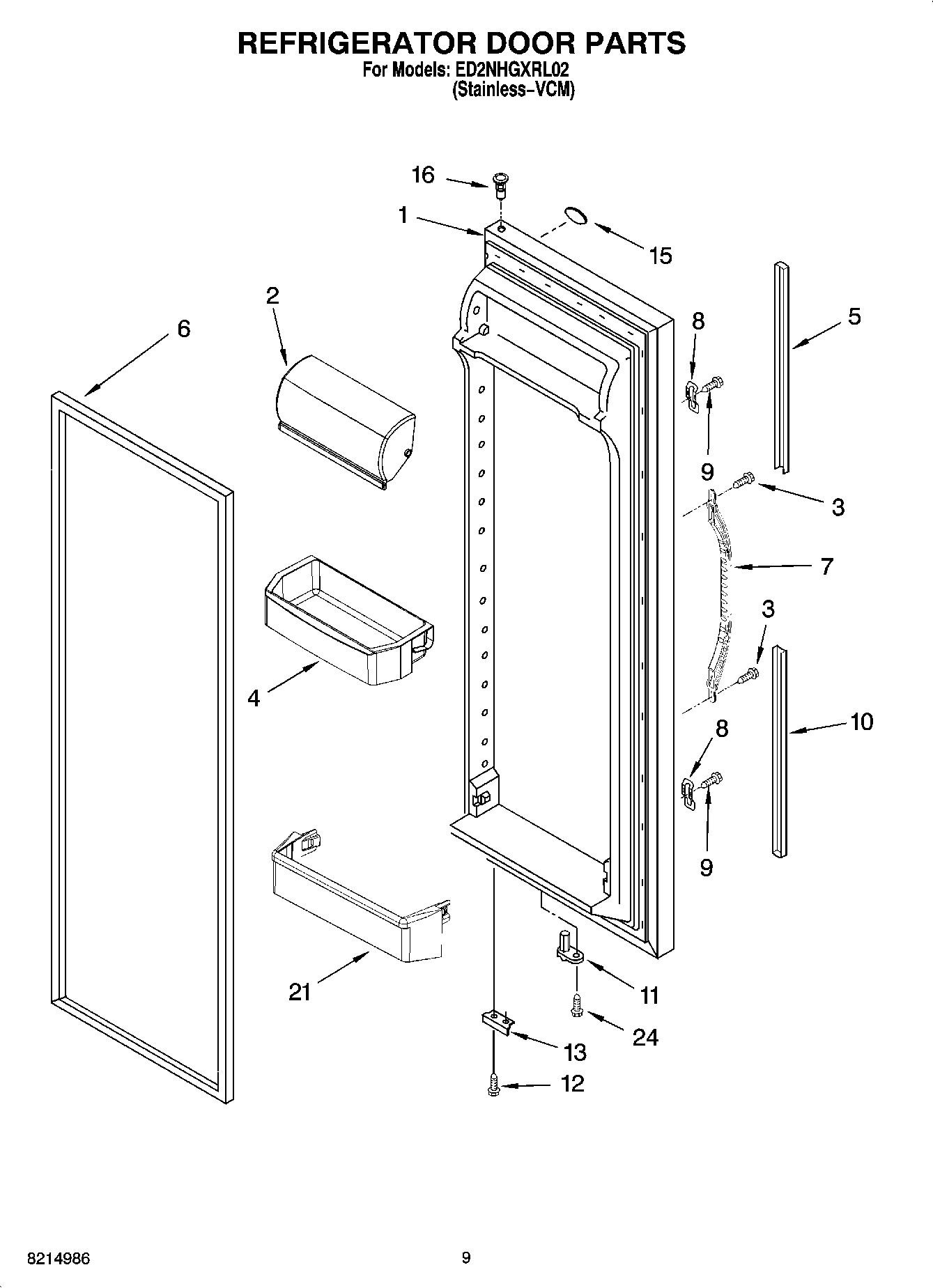 06 - REFRIGERATOR DOOR PARTS