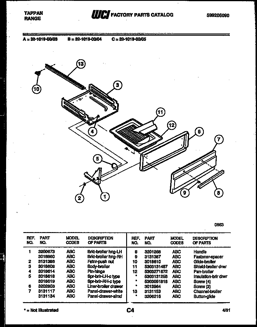 05 - BROILER DRAWER PARTS