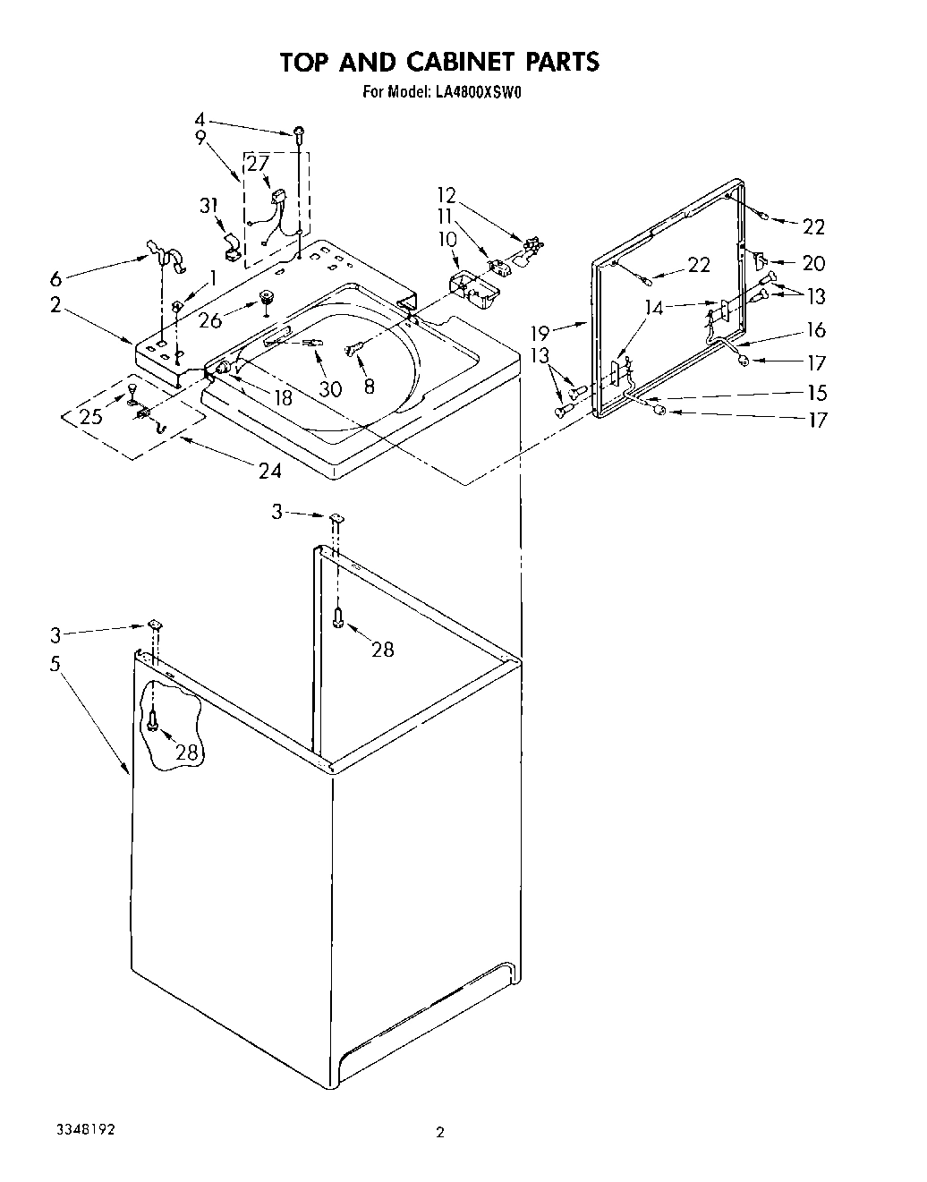 02 - TOP AND CABINET, LIT/OPTIONAL