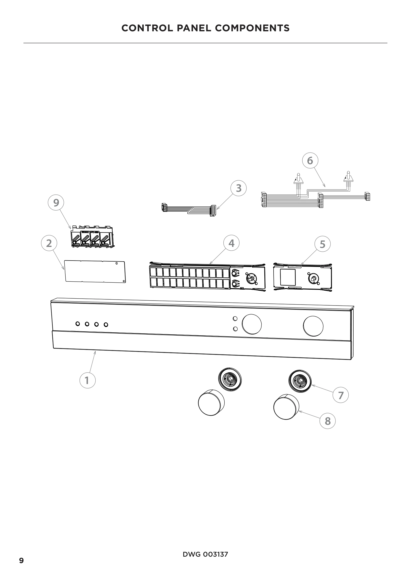 CONTROL PANEL COMPONENTS