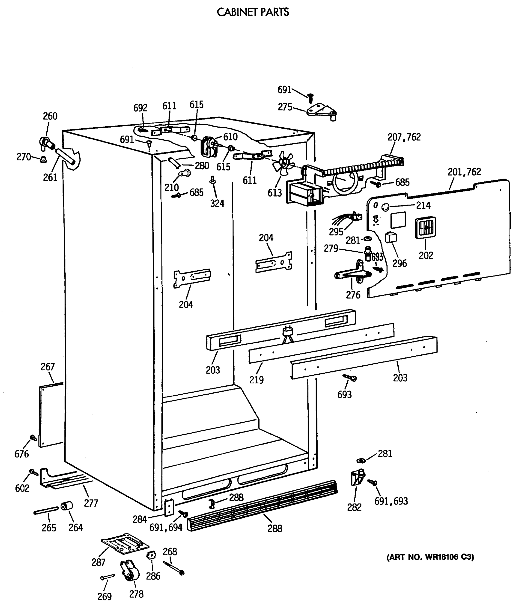 CABINET PARTS