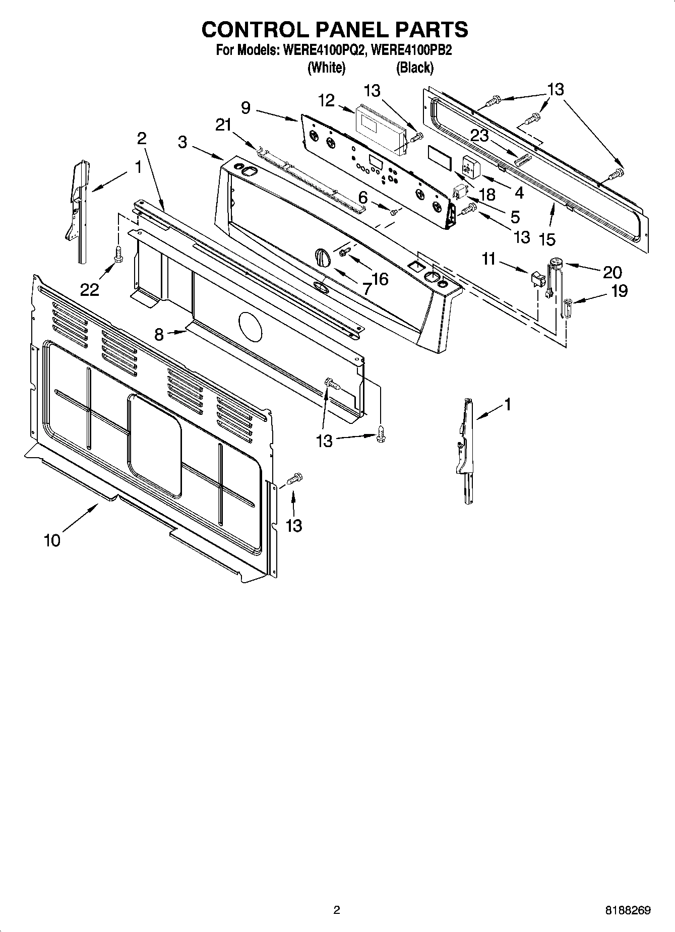 02 - CONTROL PANEL PARTS