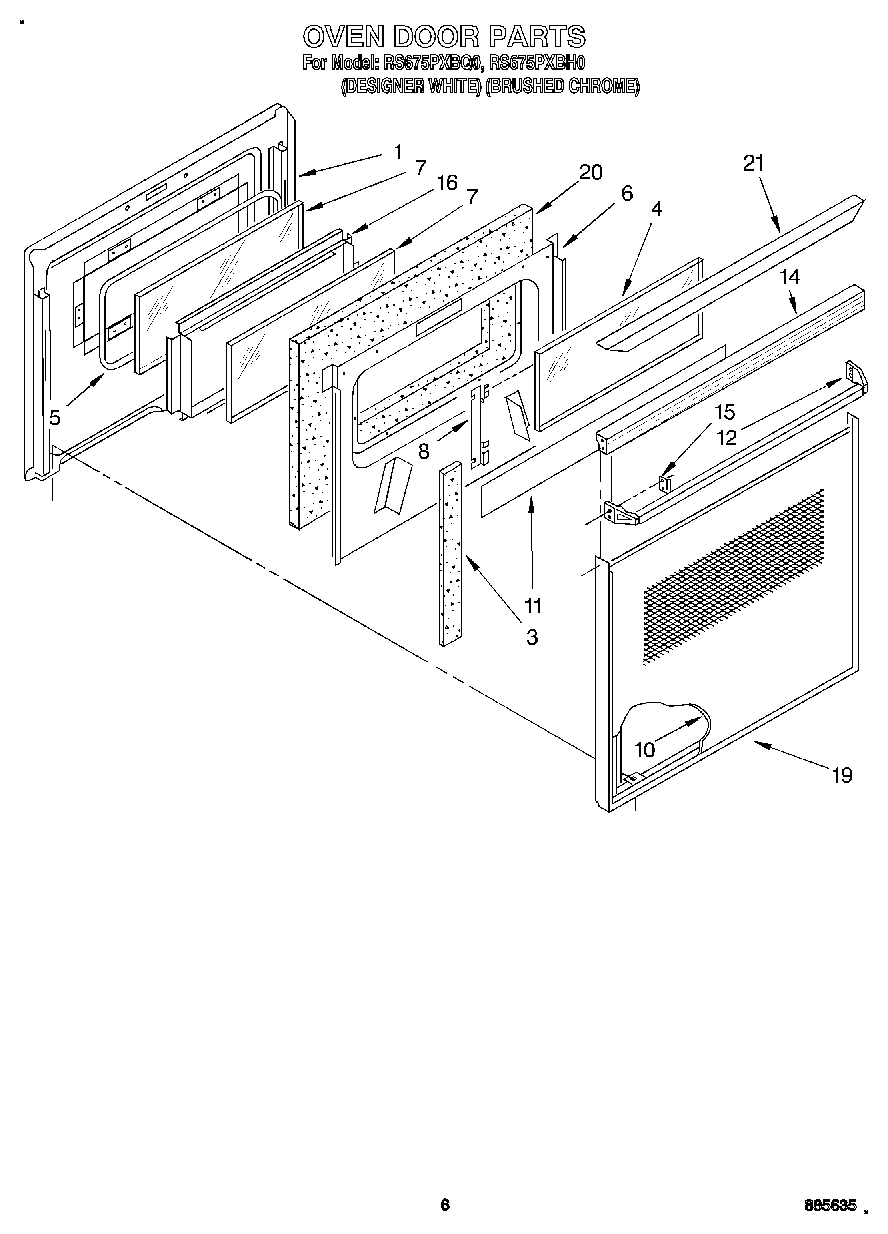 05 - OVEN DOOR, OPTIONAL
