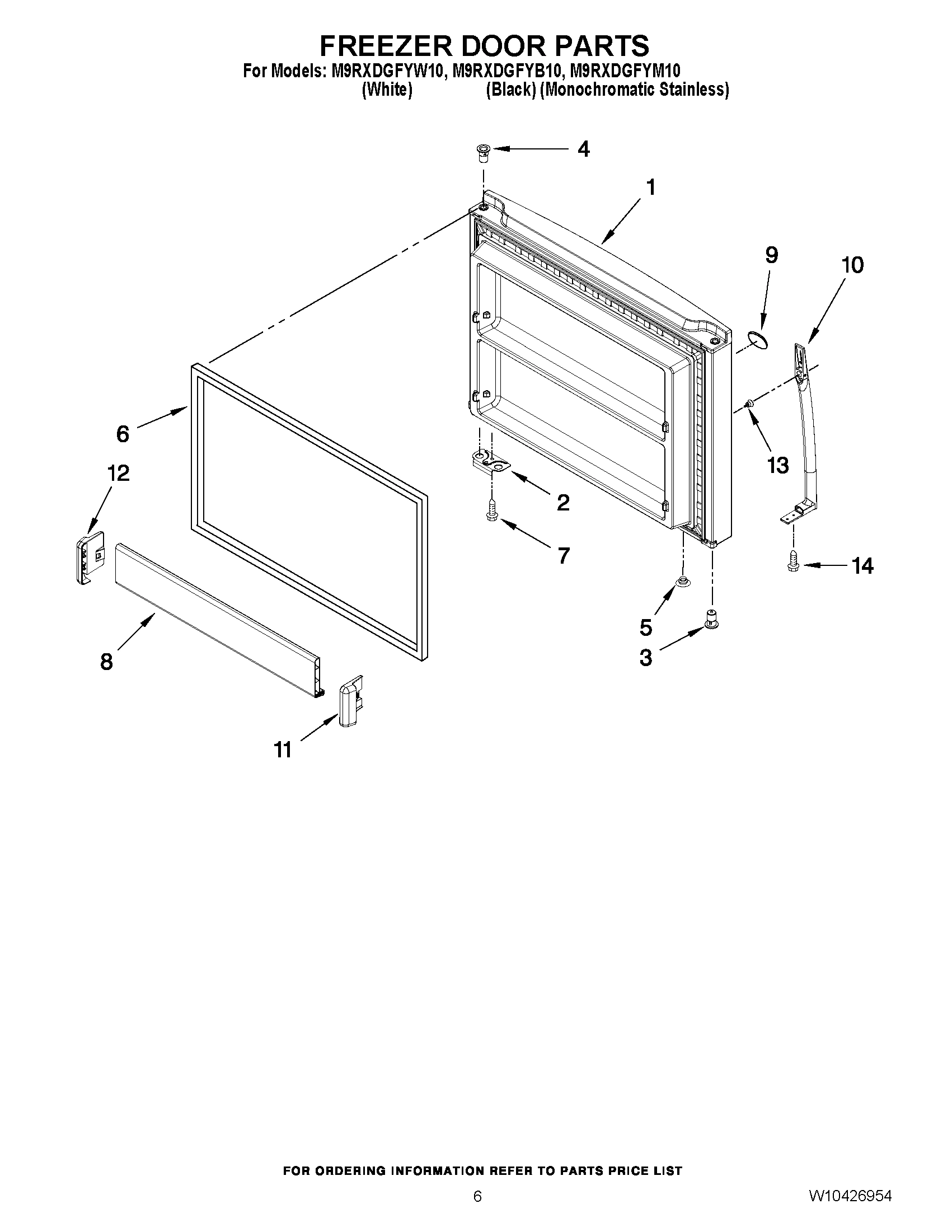 04 - FREEZER DOOR PARTS