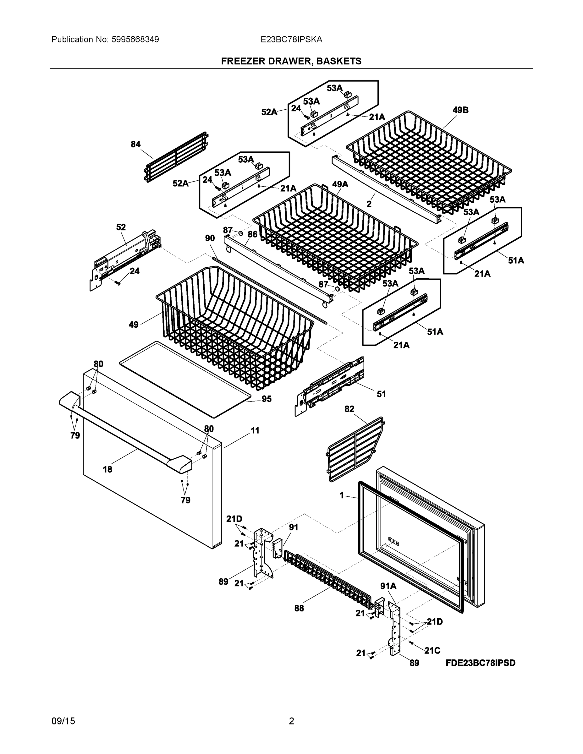 02 - FREEZER DRAWER, BASKETS