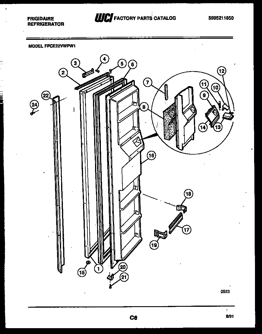 02 - FREEZER DOOR PARTS
