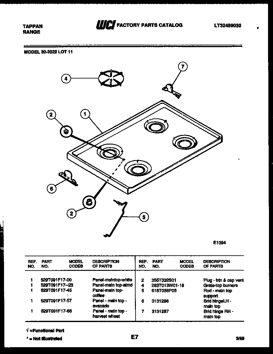 03 - COOKTOP PARTS