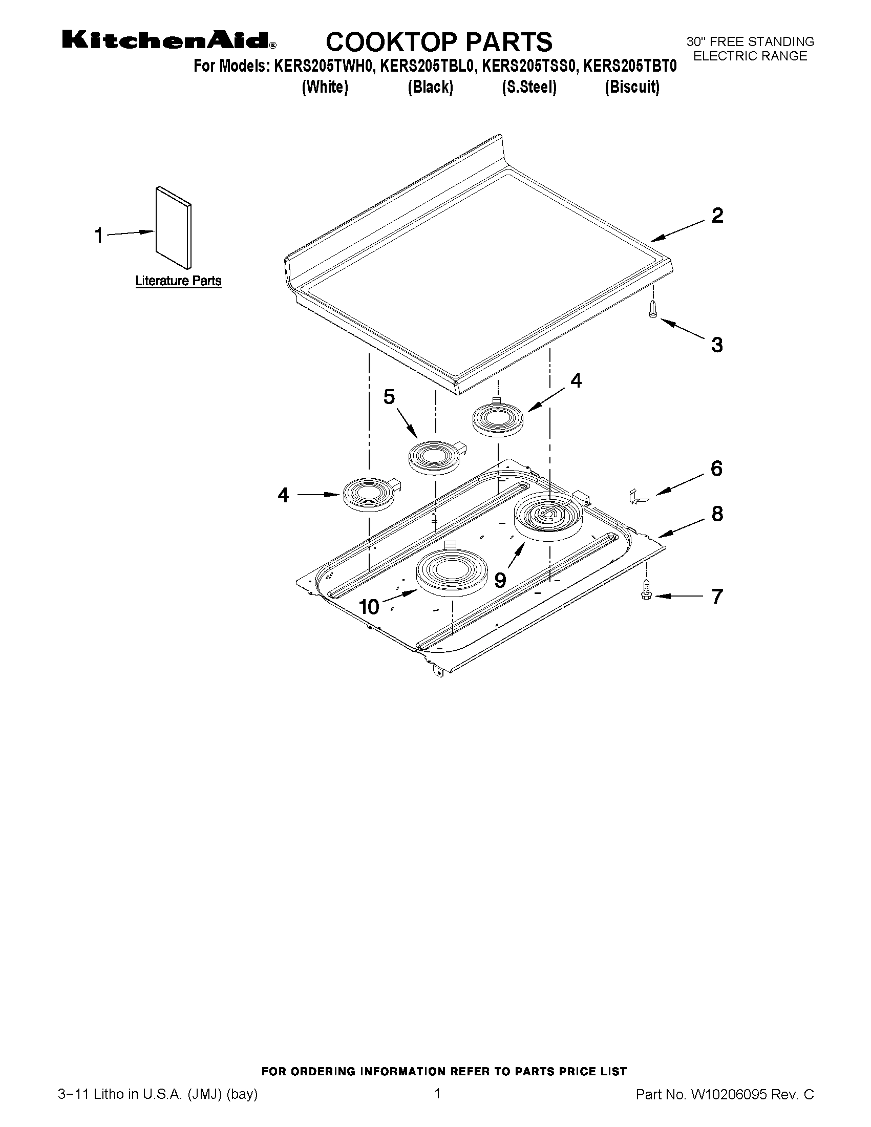 01 - COOKTOP PARTS