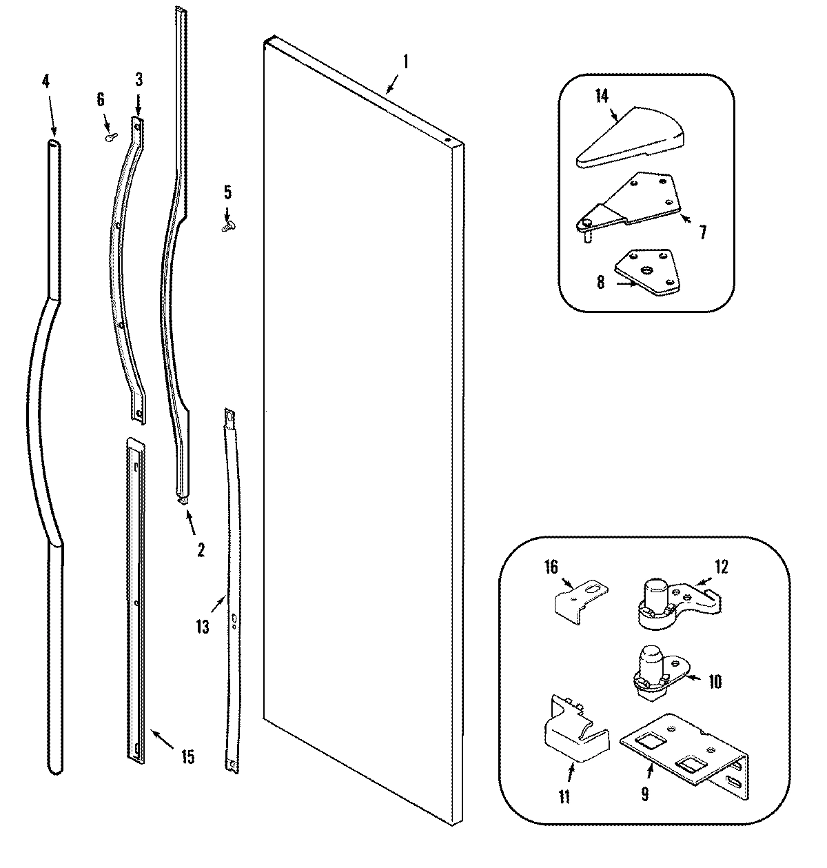 08 - FRESH FOOD OUTER DOOR (JSD2789HEB/W)