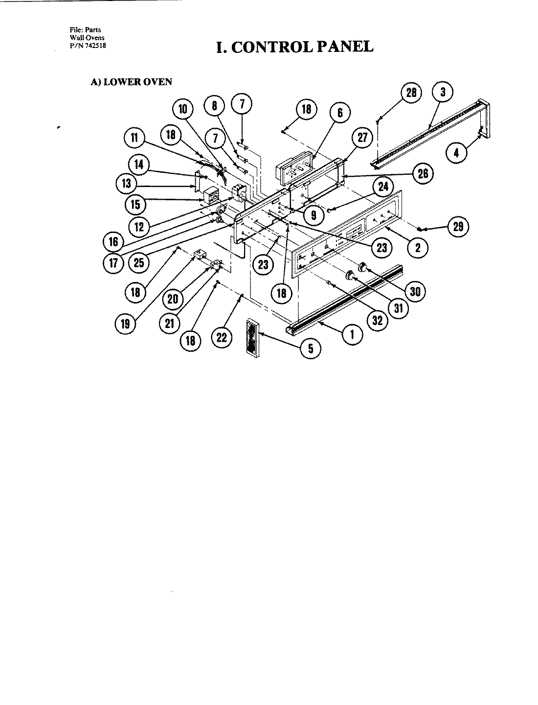 07 - CONTROL PANEL (LOWER)