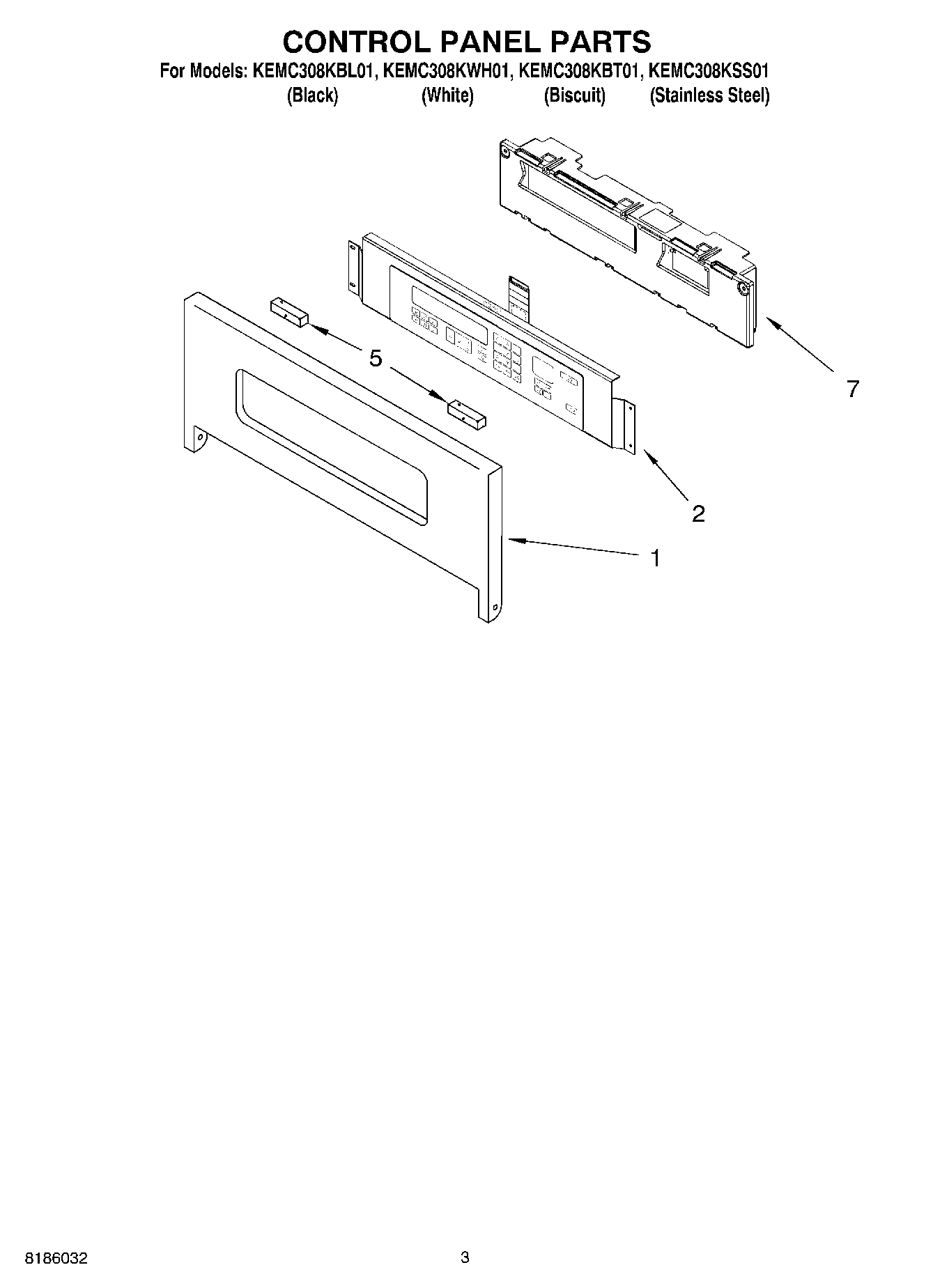 02 - CONTROL PANEL PARTS