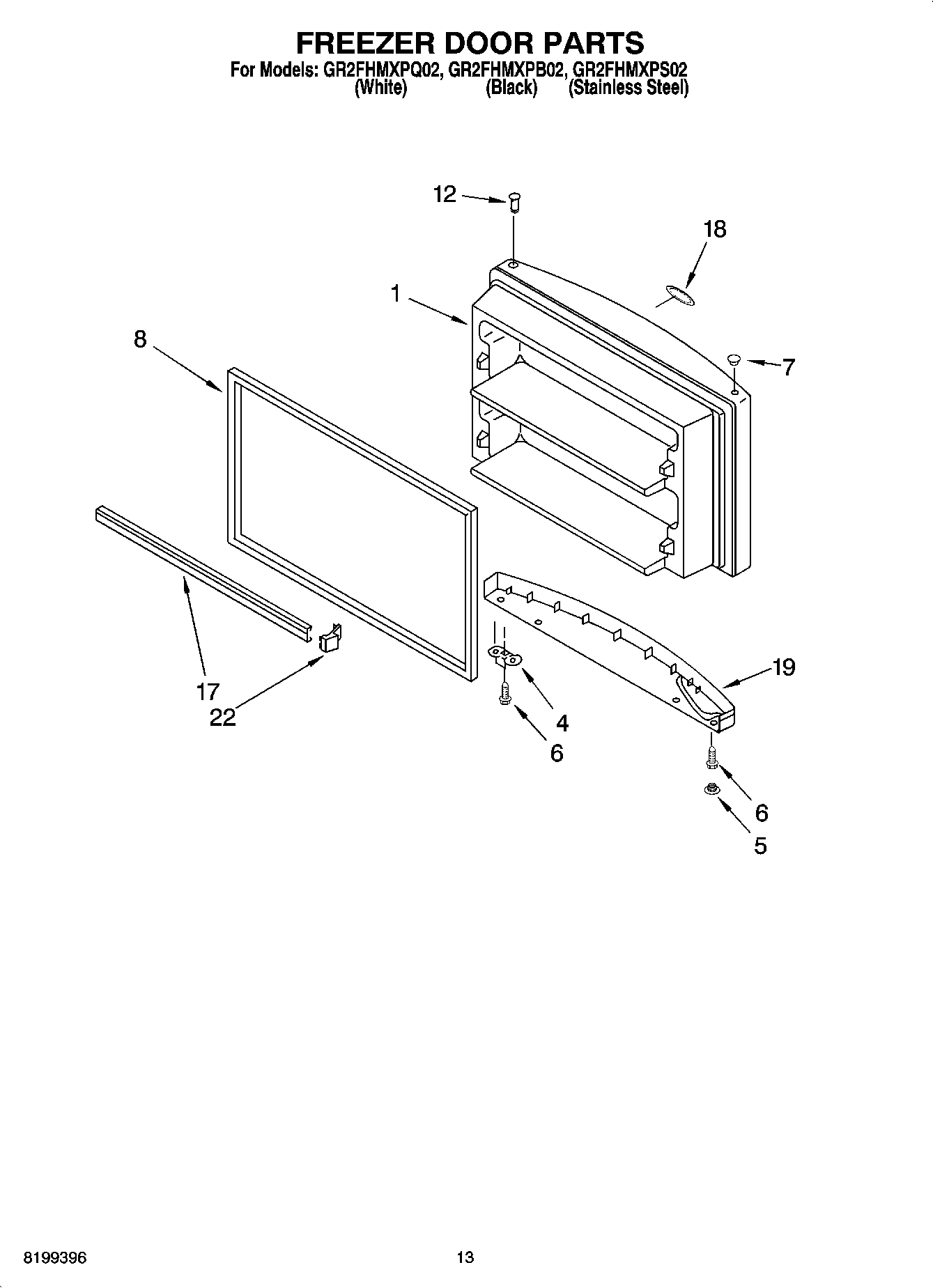 07 - FREEZER DOOR PARTS, OPTIONAL PARTS