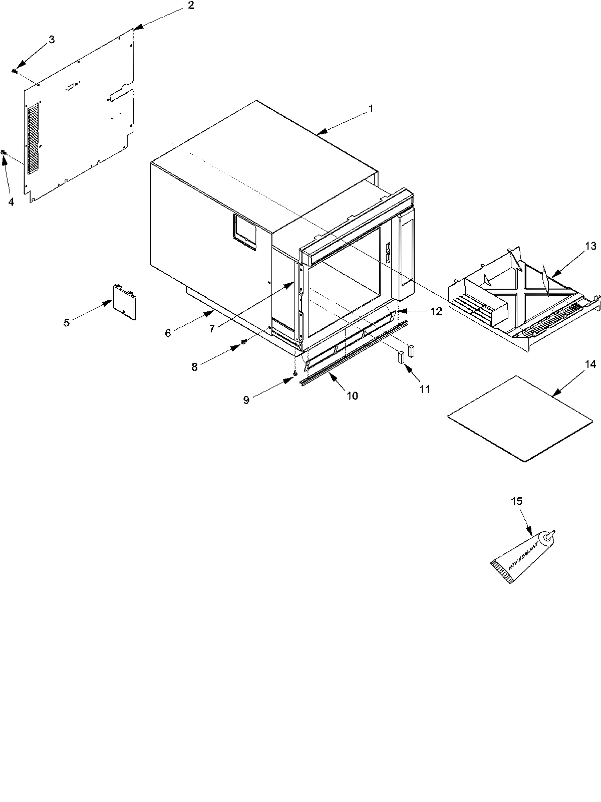 05 - TRAY, GREASE SHIELD, CABINET