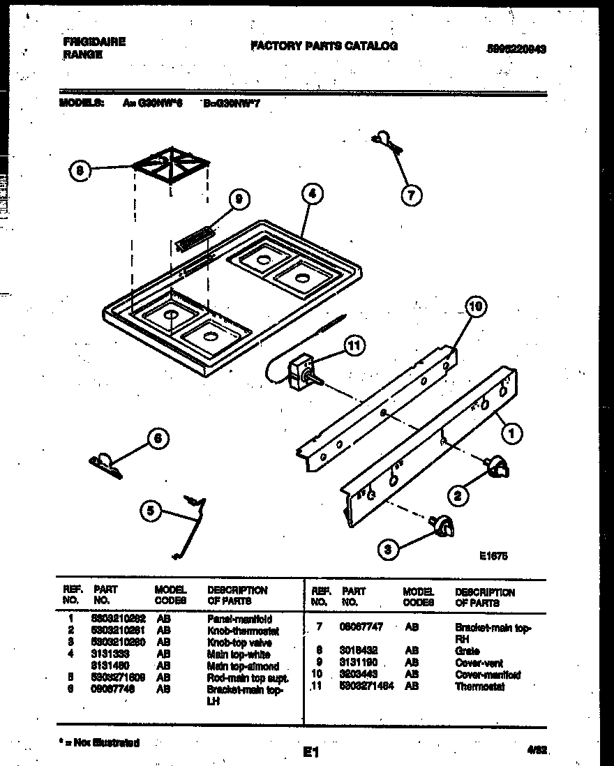 03 - COOKTOP PARTS