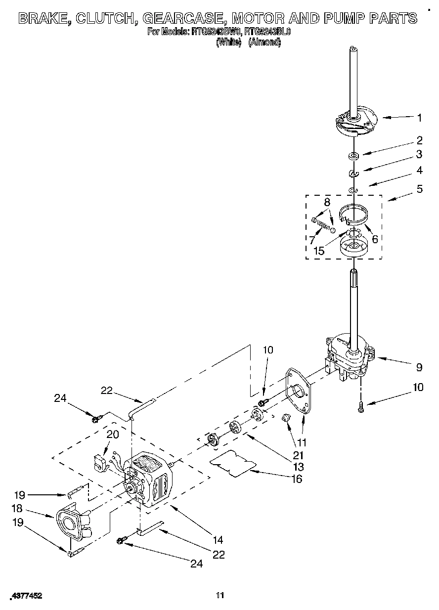 08 - BRAKE, CLUTCH, GEARCASE, MOTOR AND PUMP