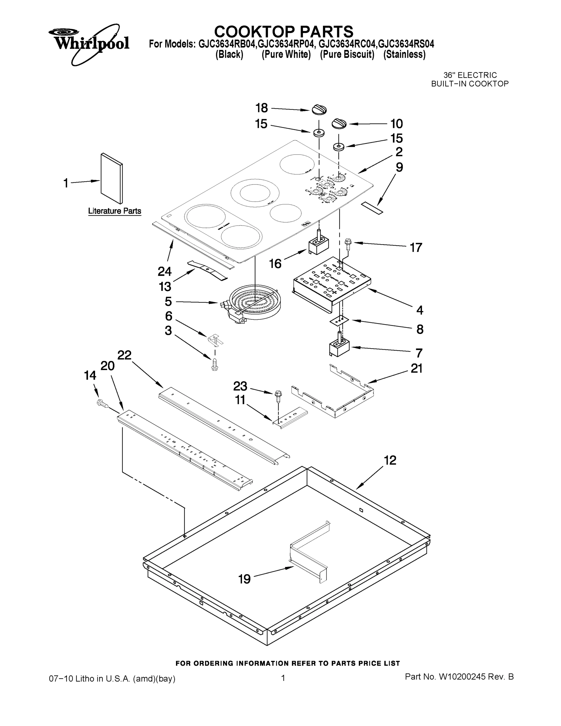 01 - COOKTOP PARTS