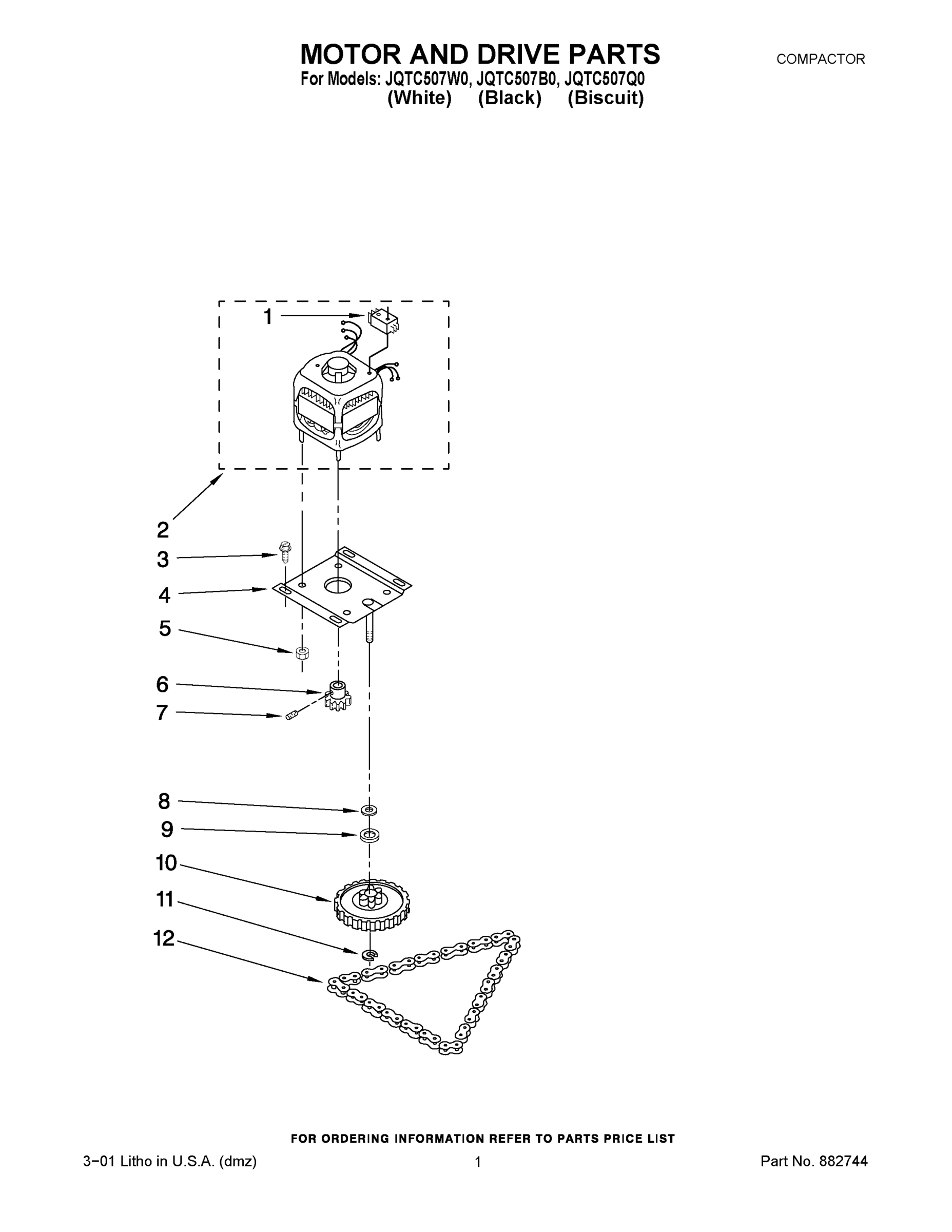 01 - MOTOR AND DRIVE PARTS