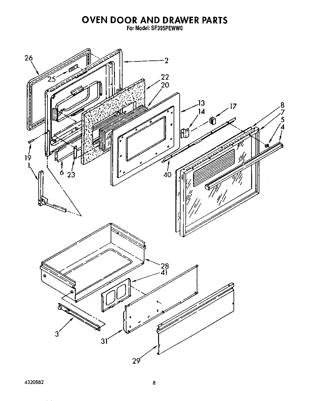 06 - OVEN DOOR AND DRAWER