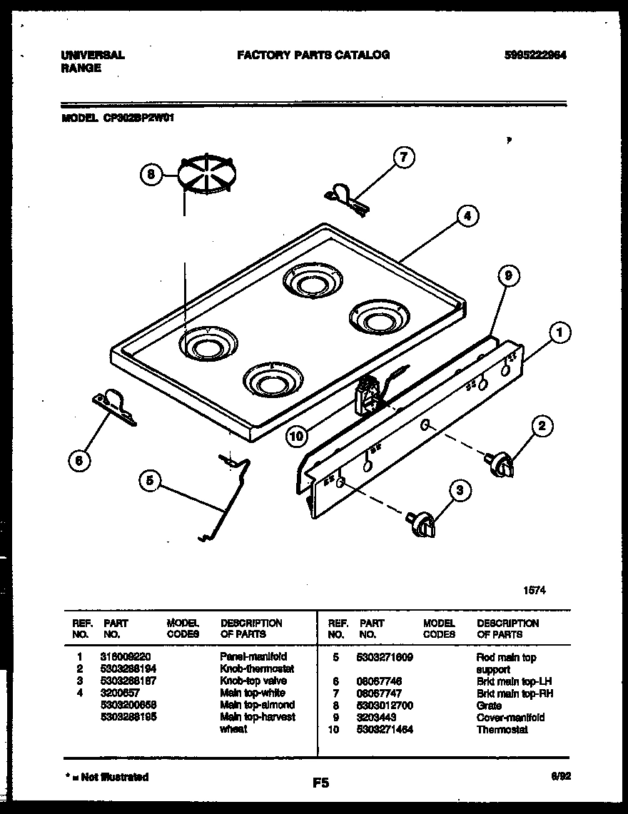 03 - COOKTOP PARTS
